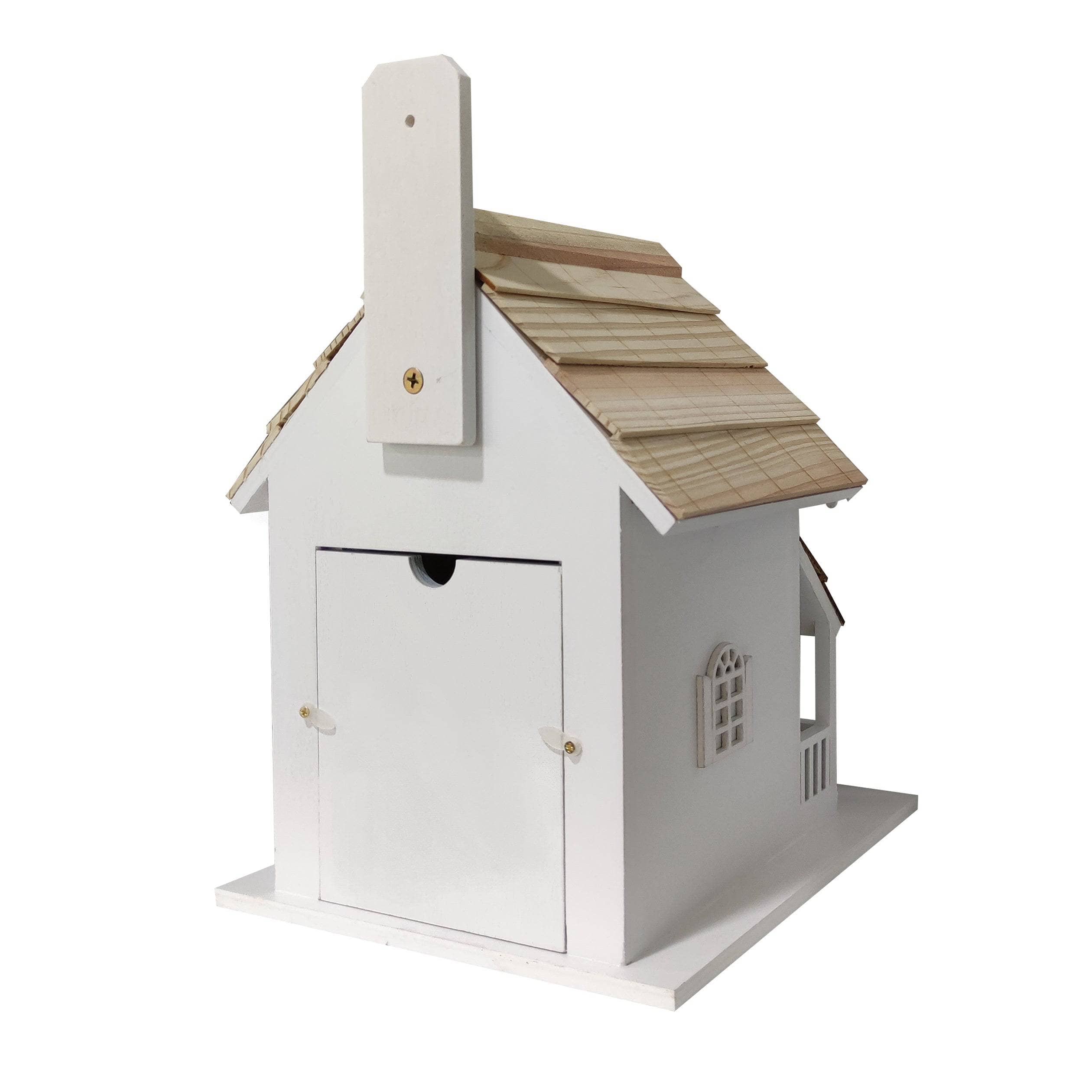 Seasons Tweetings Birdhouse - Handcrafted Wooden Birdhouse for Garden Decor, Perfect for Outdoor & Backyard Bird Watching - Great Holiday Gift Idea for Bird Lovers
