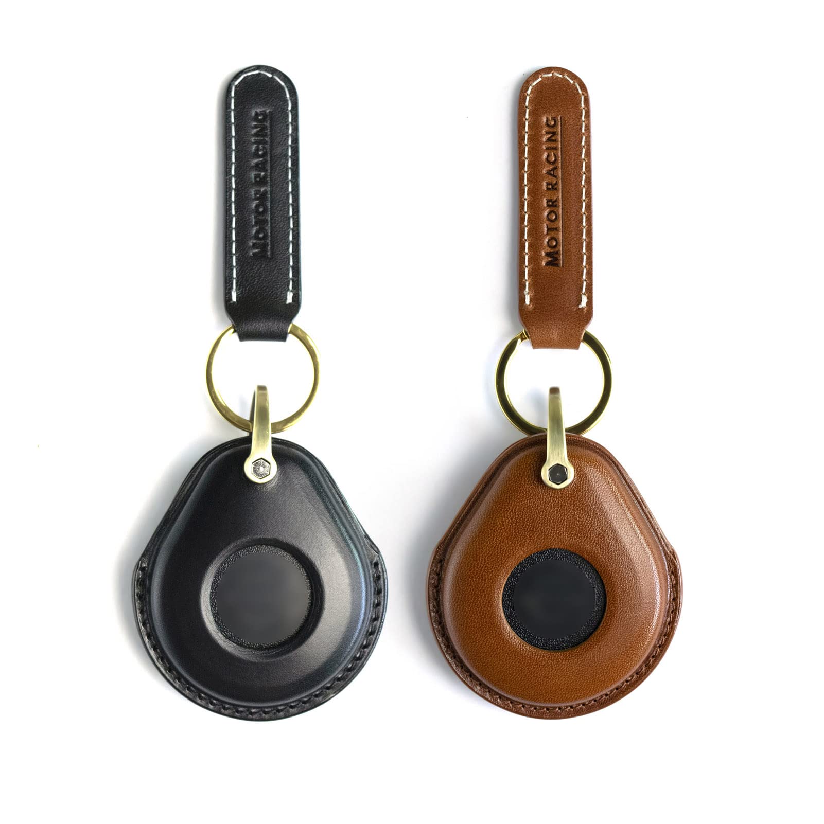 Leather Motorcycle Key Fob Cover for Harley Davidson - Street Glide, Sportster X48, Road Glide, Softail & Road King | Durable Keychain Accessories for Men | Perfect Gift for Bikers & Riding Enthusiasts