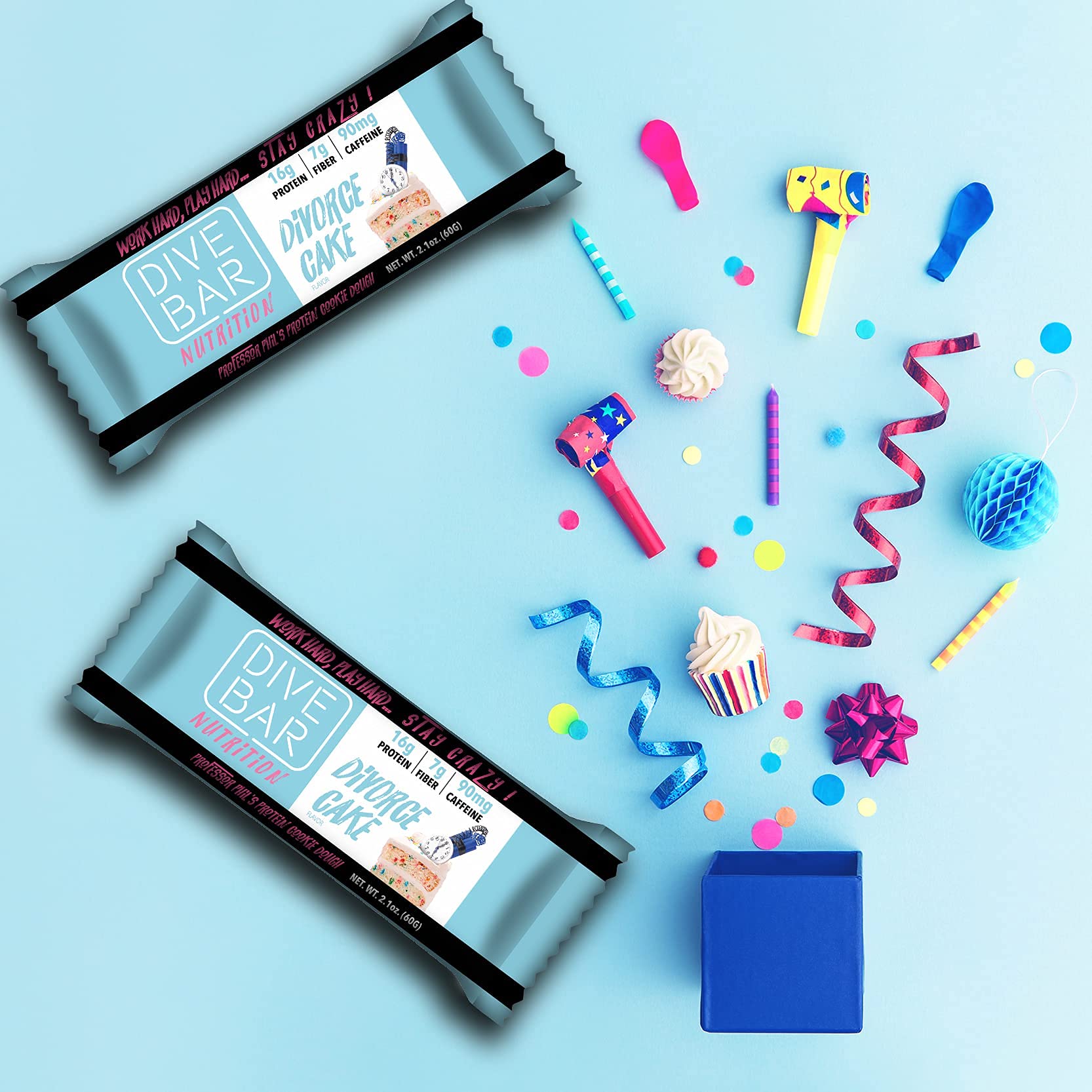 Caffeinated Protein Bars with Low Sugar - Energy Bars for Sports, Crossfit, Spin, Weight Watchers & Weight Loss Surgery - 4 Delicious Soft Bake Cookie Bars (Starter Pack) - Perfect for Pre-Workout, Post-Workout & On-the-Go Snacking