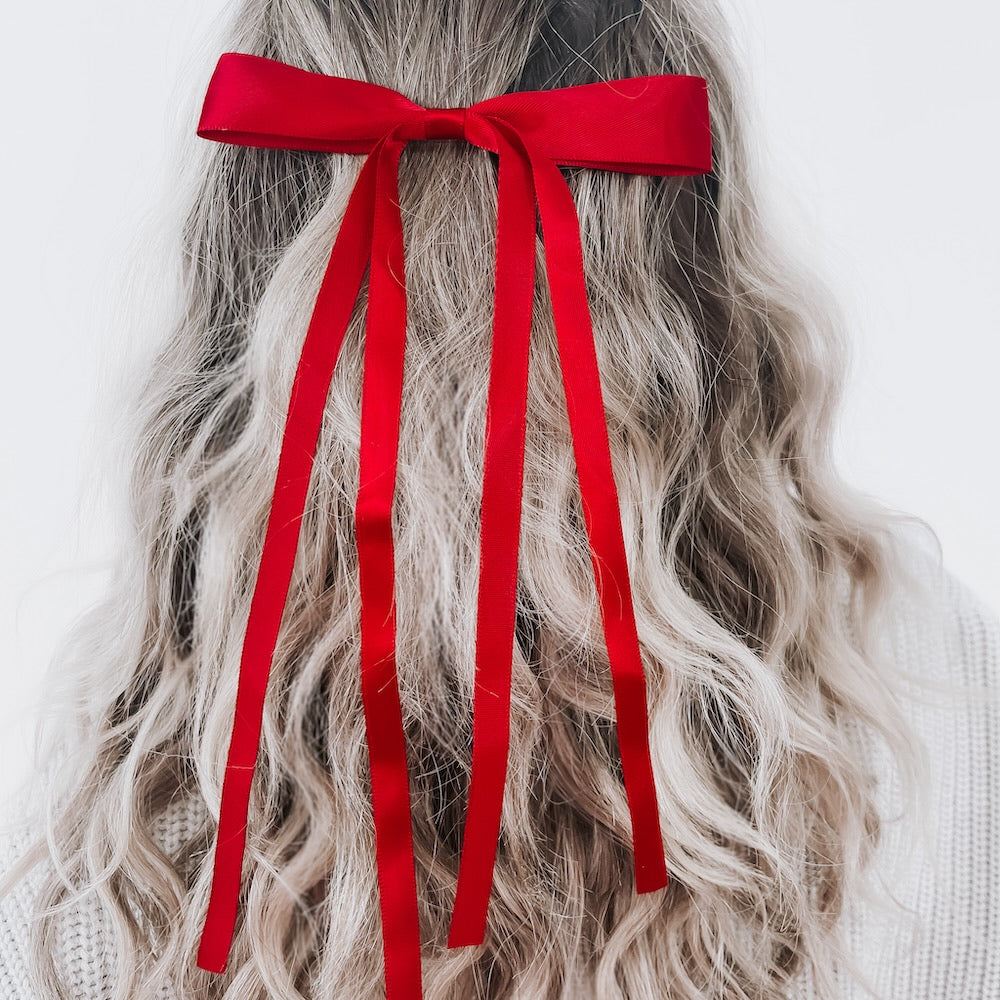 Dahlia Dainty Hair Bow Clip - Elegant Hair Accessories for Women & Girls | Perfect for Weddings, Parties & Everyday Wear