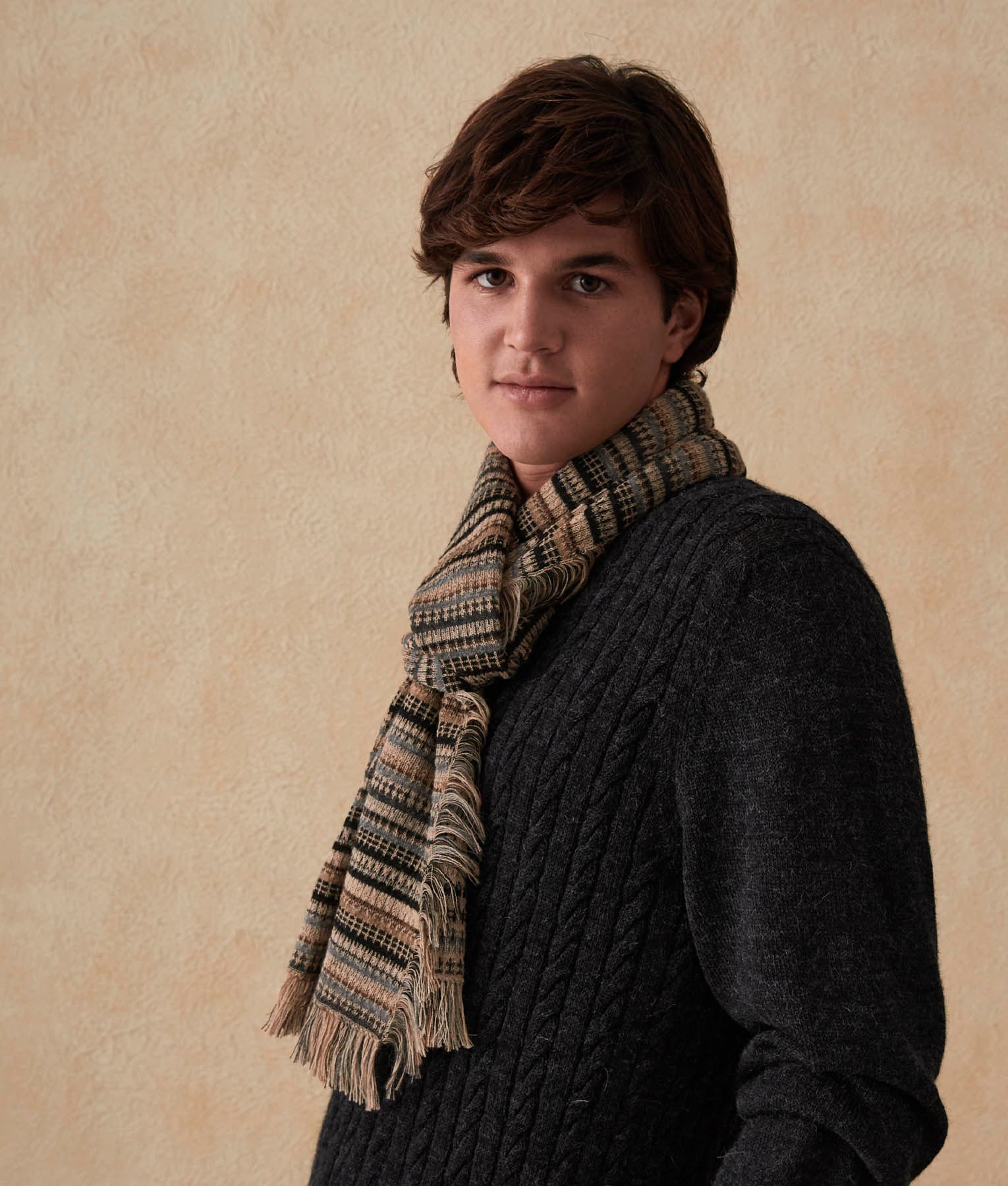 Soft & Warm Long Village Baby Alpaca Wool Scarf for Women & Men - Cozy Winter Accessory for Outdoor Activities & Travel