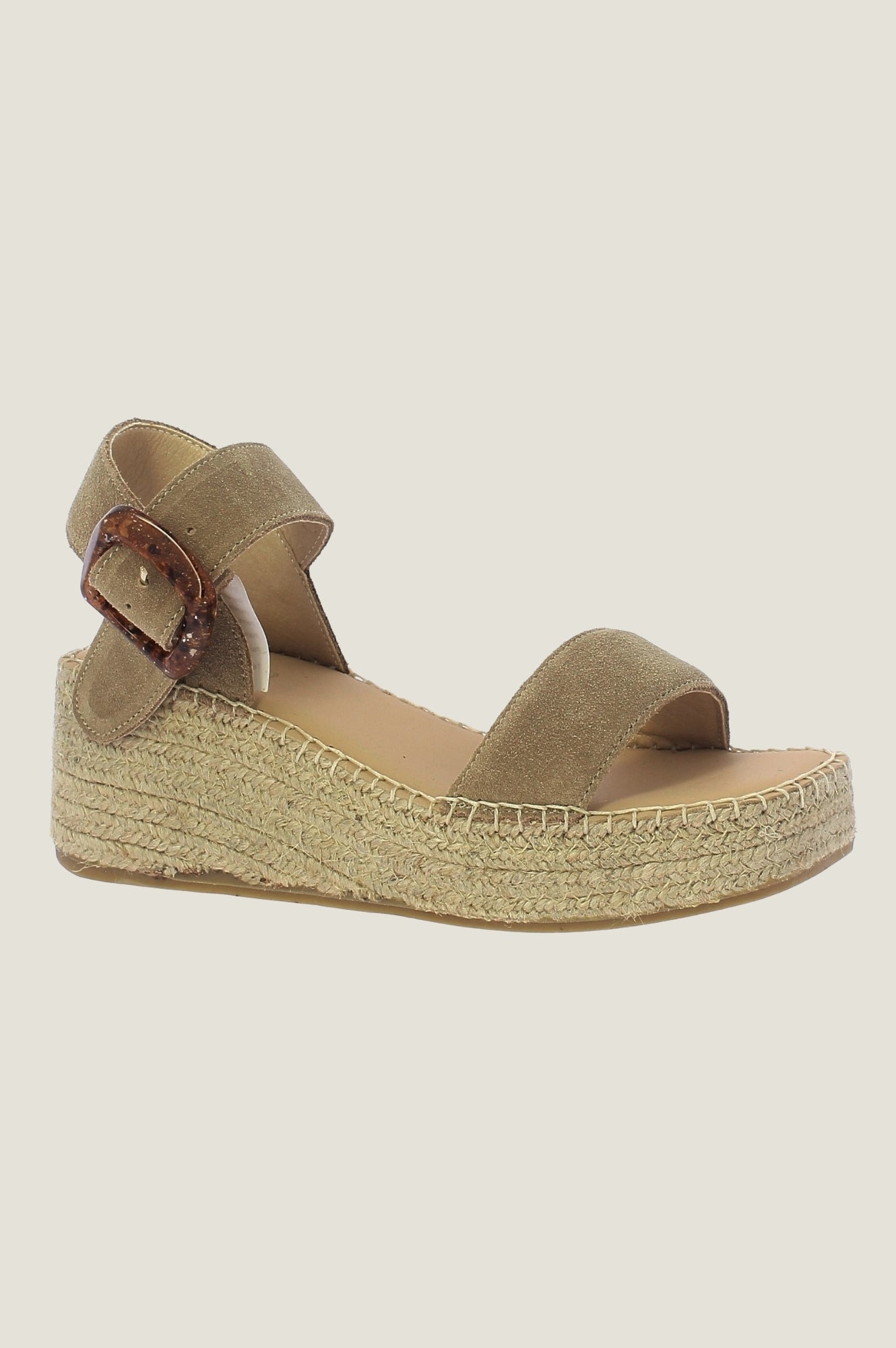 MACARENA Rhodes Sandals for Women | Comfortable Taupe Leather Slide Sandals | Perfect for Beach, Vacation & Summer Outfits