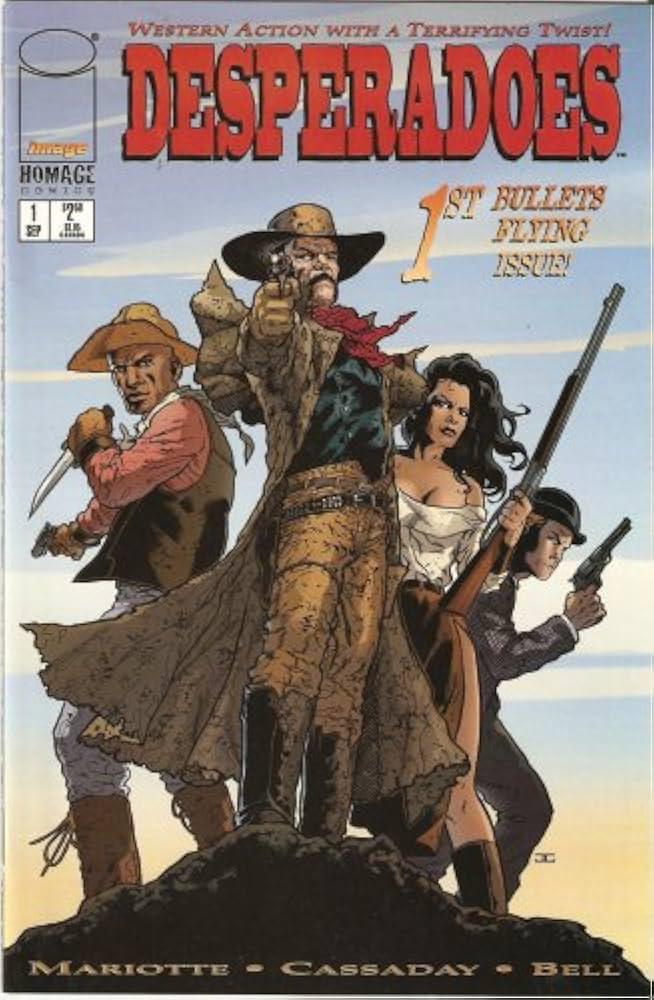 Desperadoes #1 September Image Western Comic Book by Jeff Mariotte & John Cassaday - Wild West Adventure Collectible for Fans & Comic Enthusiasts