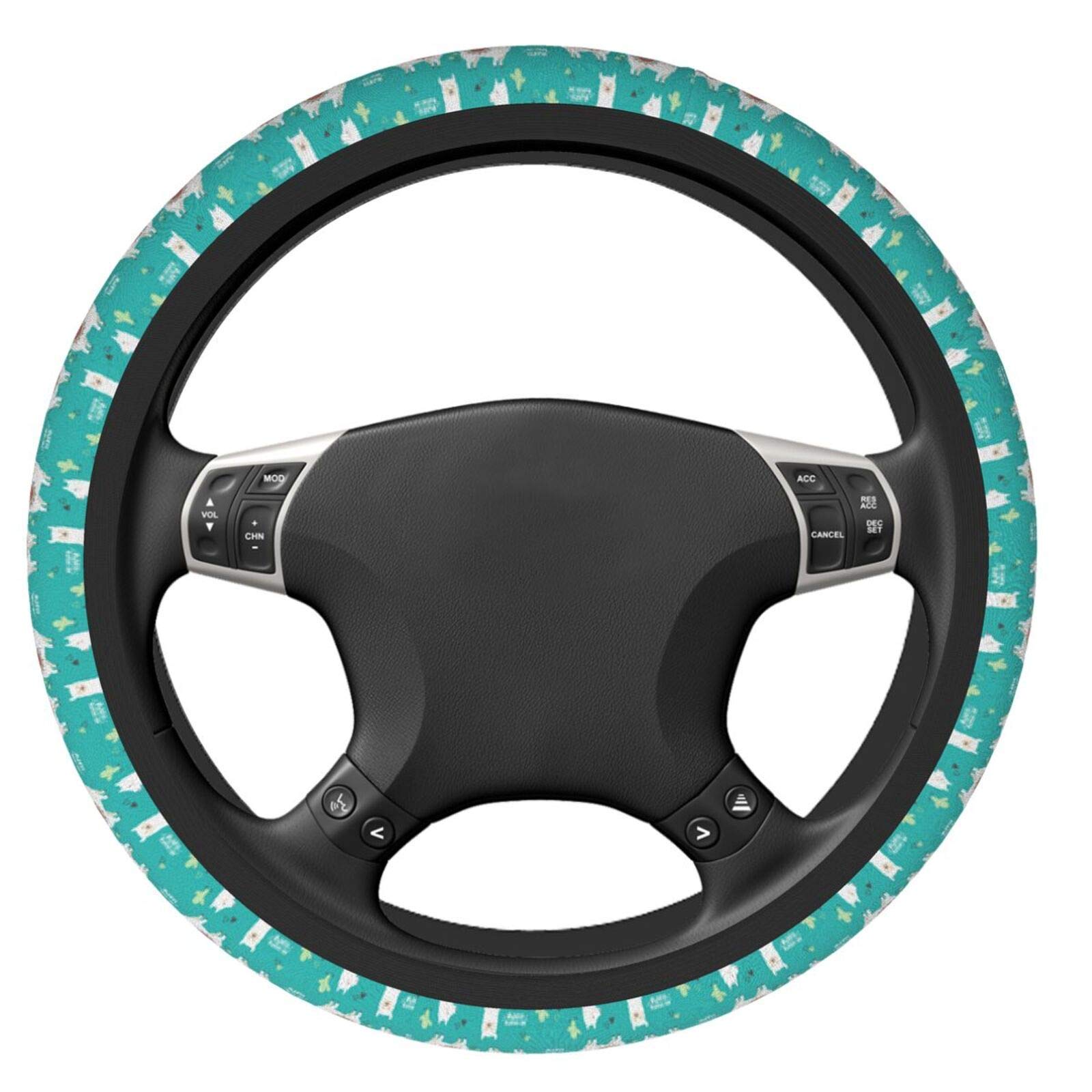 Non-Slip Neoprene Universal 15-Inch Steering Wheel Cover - Comfort Grip for Cars, Trucks & SUVs - Perfect for Commuting, Road Trips & Winter Driving
