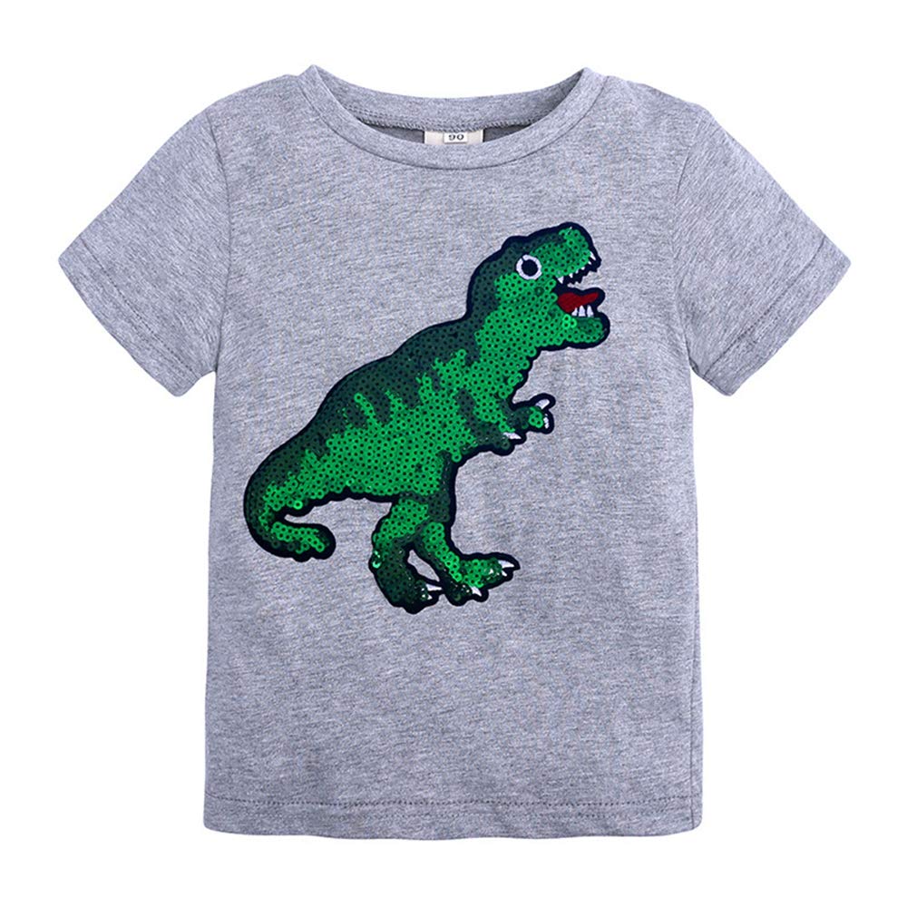Magic Flip Sequins T-Shirt for Toddlers - Short Sleeve Crew Neck Top for Playtime & Parties