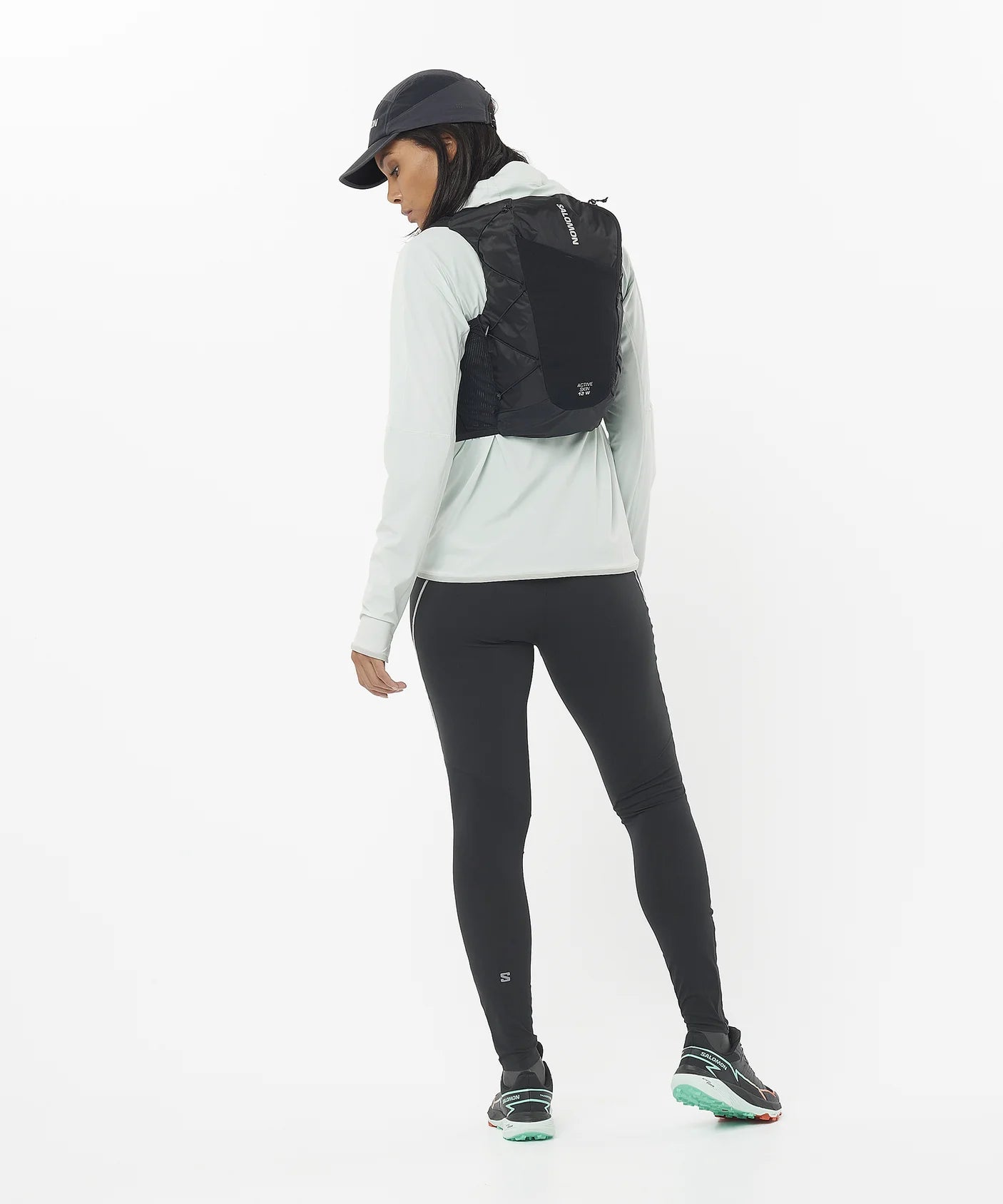 Active Skin 12 Running Hydration Vest with 2 Water Flasks - Lightweight Breathable Women's Running Gear for Trail, Hiking & Marathon Training
