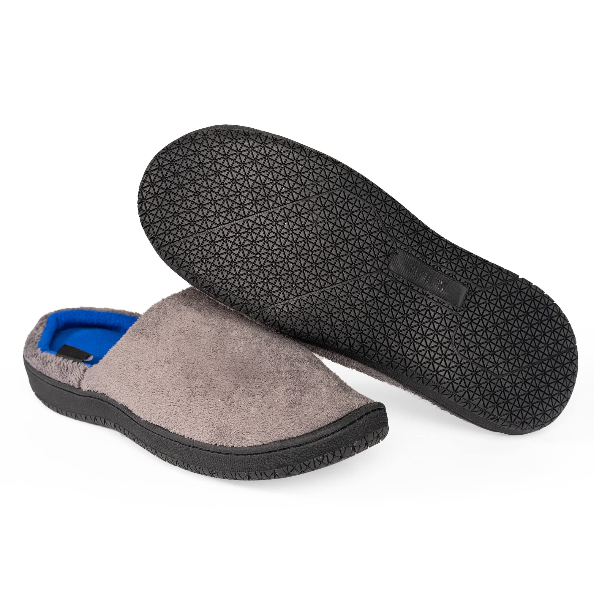 NORTY Men's Slip-On Clog Slippers with Memory Foam - Comfortable Indoor House Shoes for Men - Perfect for Relaxing at Home, Lounging & Casual Wear