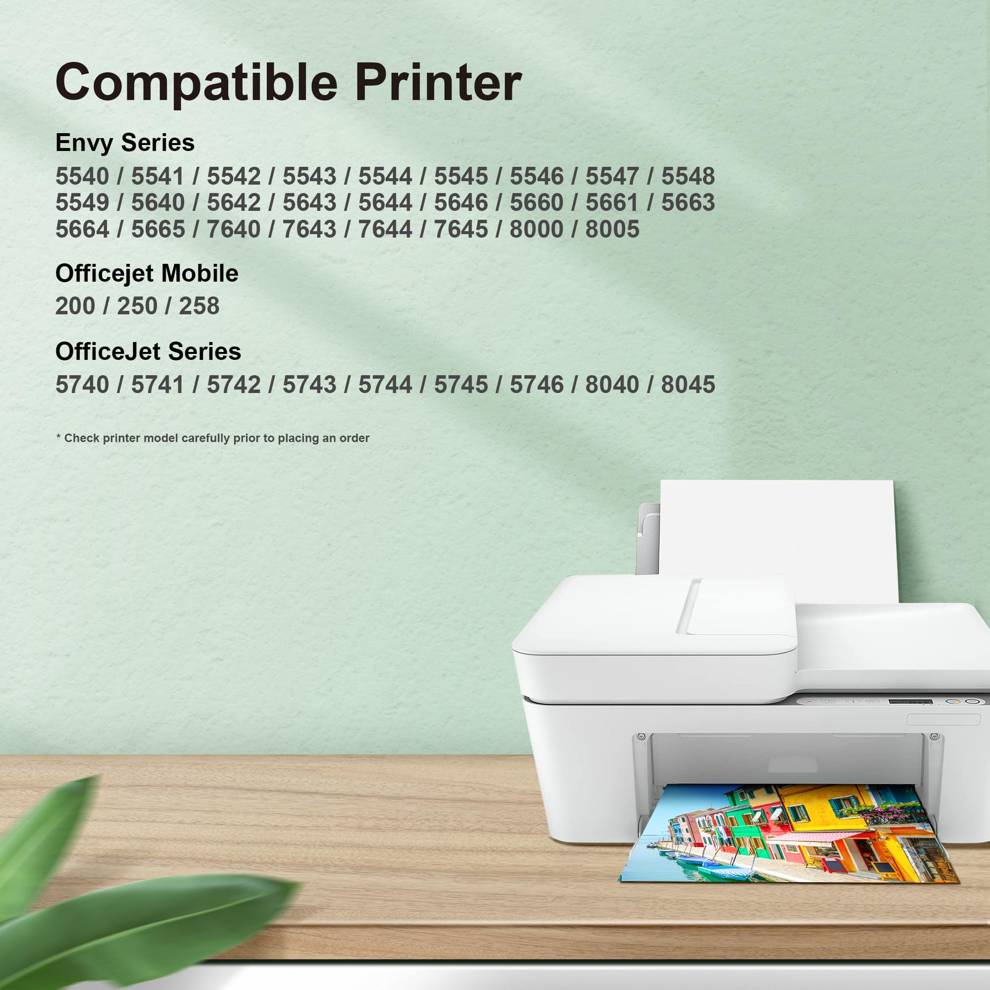 HP 62XL Ink Cartridge Black & Tri-Color Combo Pack - Compatible with HP Envy 7640, 5640, Deskjet 250, 258, 200, 5740, 5660, 5540, 5600, 7600 Printers - High Yield Replacement Ink for Home & Office Printing