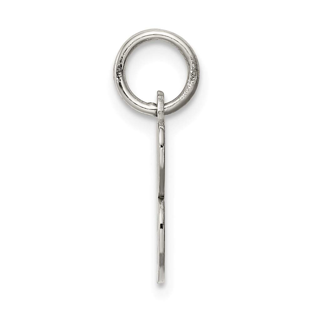 925 Sterling Silver Small Script Initial A Charm Pendant - Perfect for Necklaces, Bracelets & Personalized Jewelry Gifts