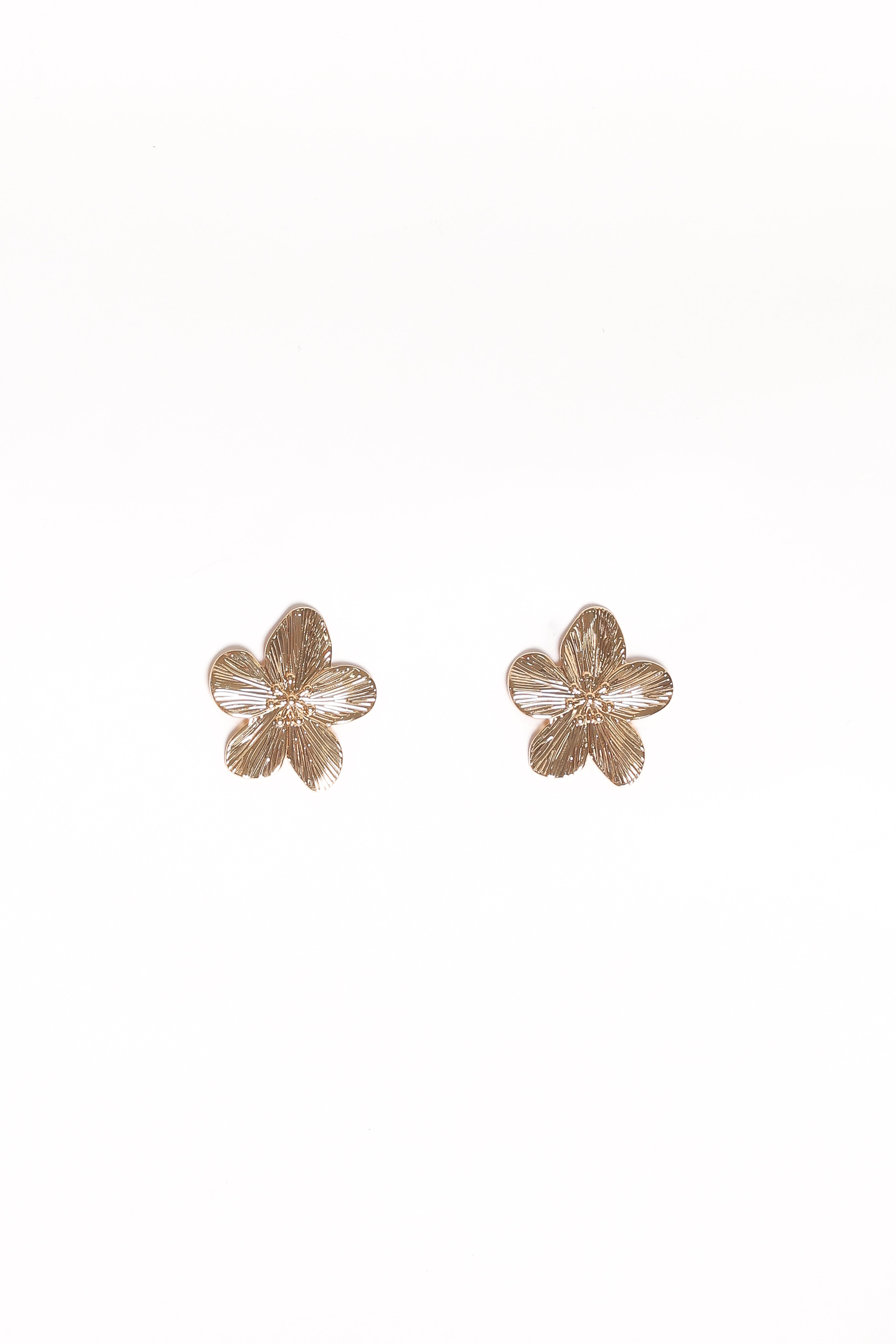 Adriana Gold Flower Earrings for Women - Elegant Floral Dangle Earrings for Party, Wedding & Everyday Wear