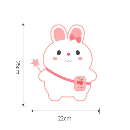 LED Rabbit Wall Sconce Lighting Fixture - Cartoon Kids Room Decor Wall Light for Girls Bedroom, Pink Nursery Wall Mount Lamp (13W Indoor Wall Wash Light) - Perfect for Children's Bedroom, Playroom & Nursery Decor