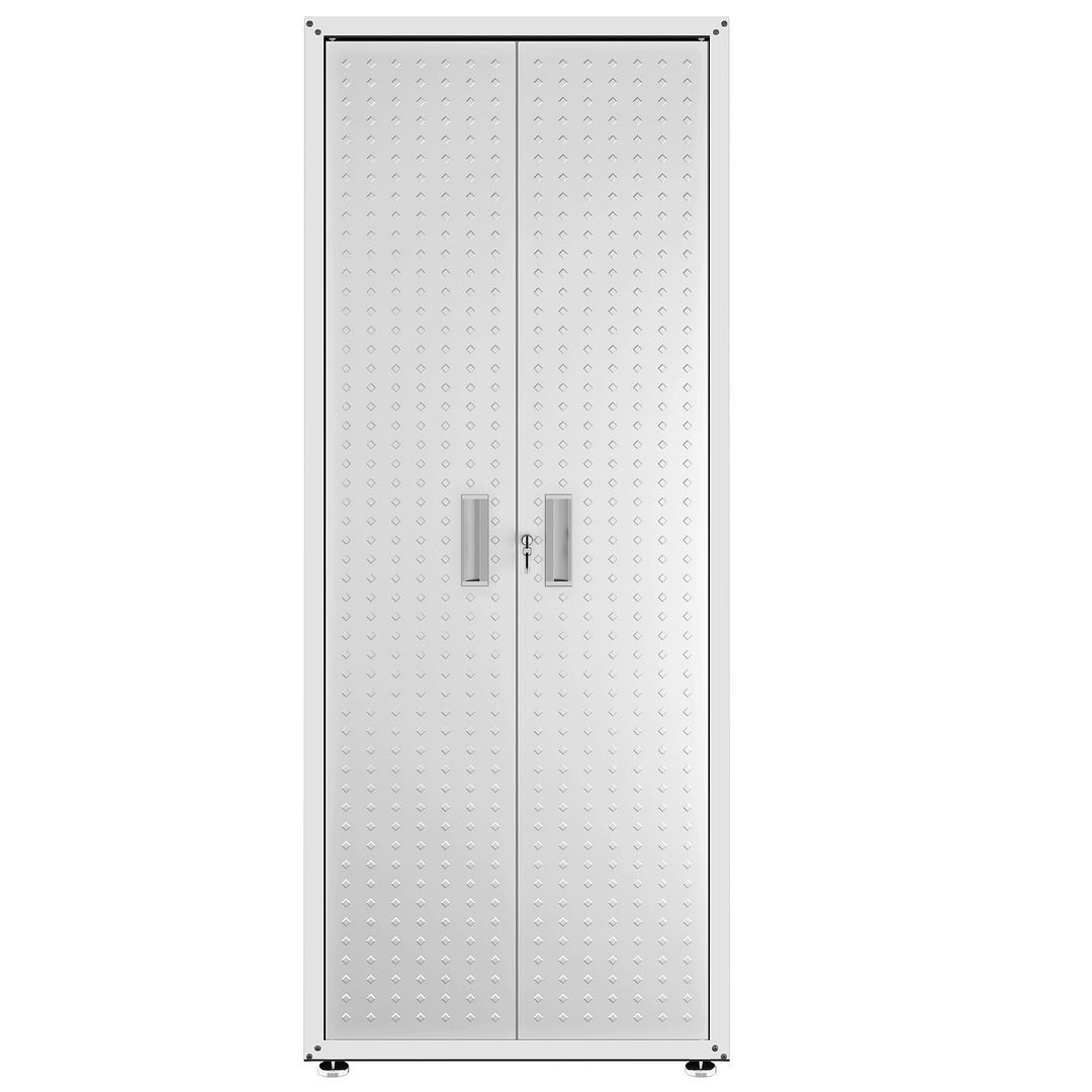 Manhattan Comfort Fortress Tall Garage Cabinet - Heavy Duty Storage for Tools & Equipment - Perfect for Garage, Workshop & Home Organization