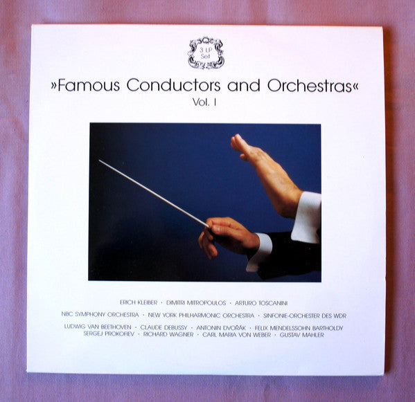 Famous Conductors & Orchestras: Dvořák, Kleiber, Mahler, Mitropoulos, Toscanini, Prokofiev, Beethoven, Mendelssohn, Wagner, Weber, Debussy - 3xLP Vinyl Record Box Set for Classical Music Collectors & Audiophiles | Perfect for Home Listening & Gift Giving