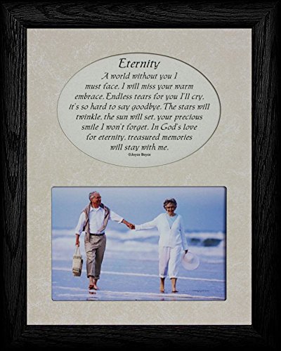 ETERNITY Memorial Photo Frame - Elegant Black Keepsake for Bereavement & Remembrance - Perfect for Displaying Cherished Memories at Home or Office