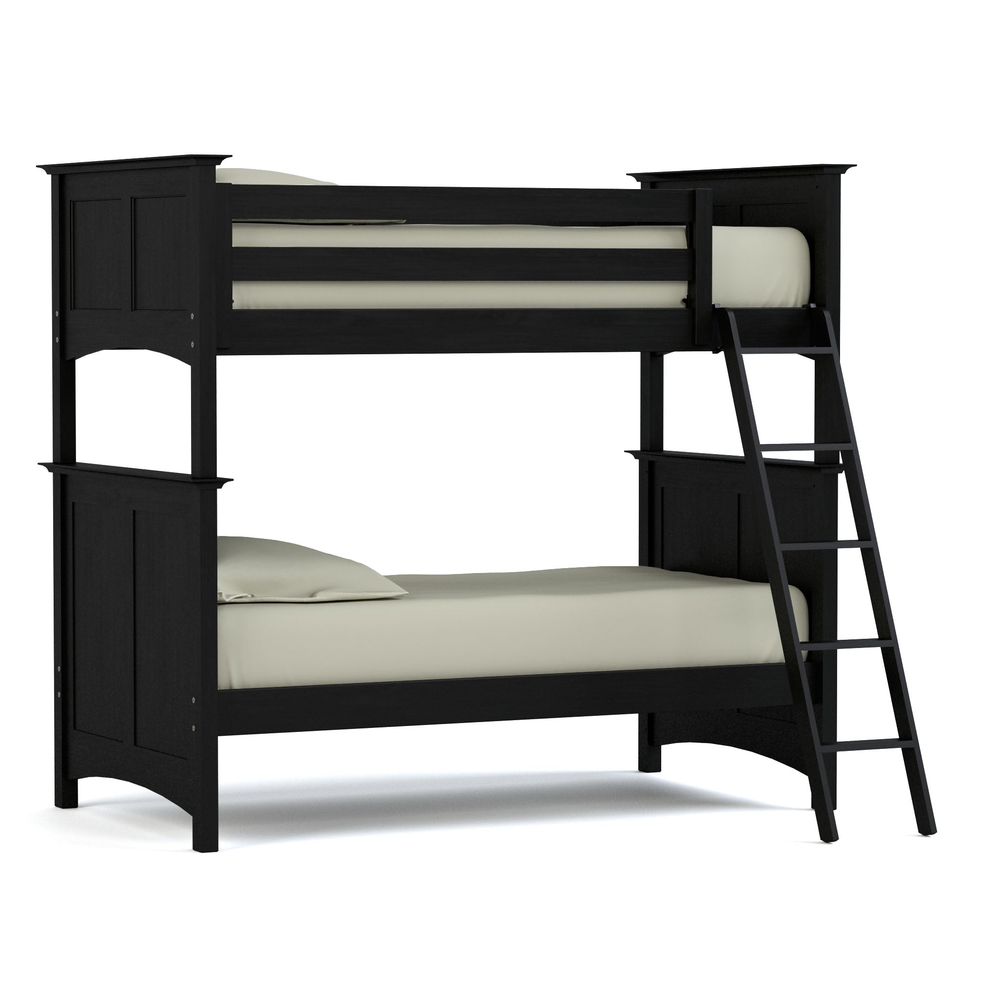 Revere Twin Over Full Bunk Bed Set with Ladder & Guardrails - Space-Saving Kids & Teens Bedroom Furniture for Small Rooms & Shared Spaces