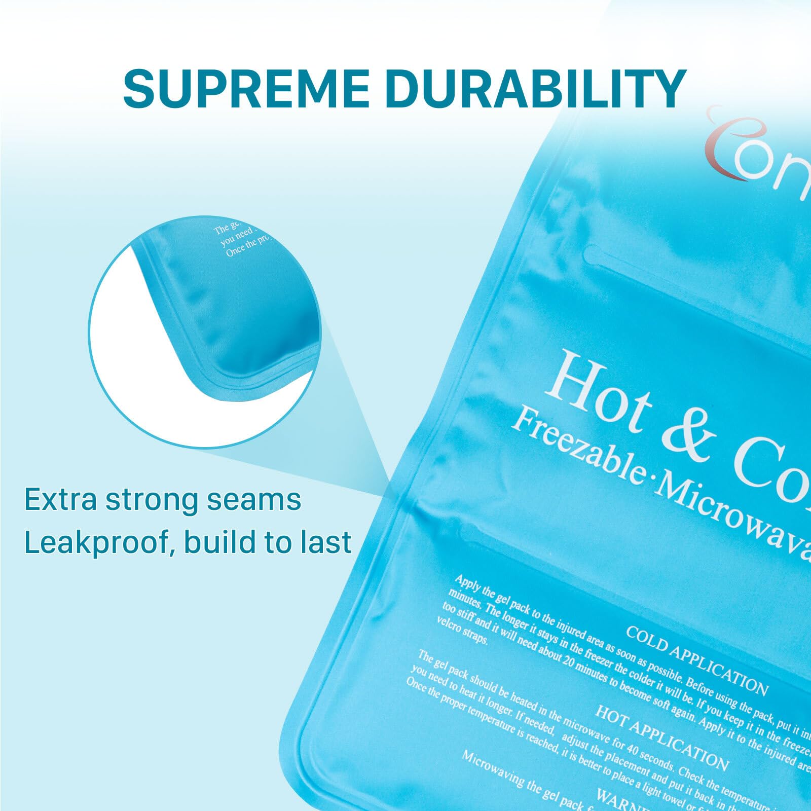 Comfytemp Reusable Gel Ice Pack for Injuries - 10.5