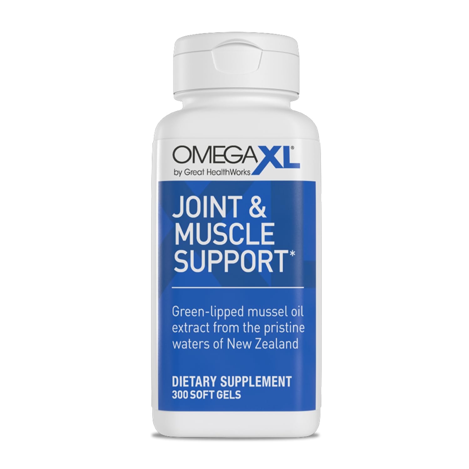 OmegaXL Joint Support Supplement - Natural Muscle & Joint Relief with Green Lipped Mussel Oil, 300 Soft Gel Capsules | Drug-Free Pain Management for Active Lifestyles, Arthritis & Post-Workout Recovery