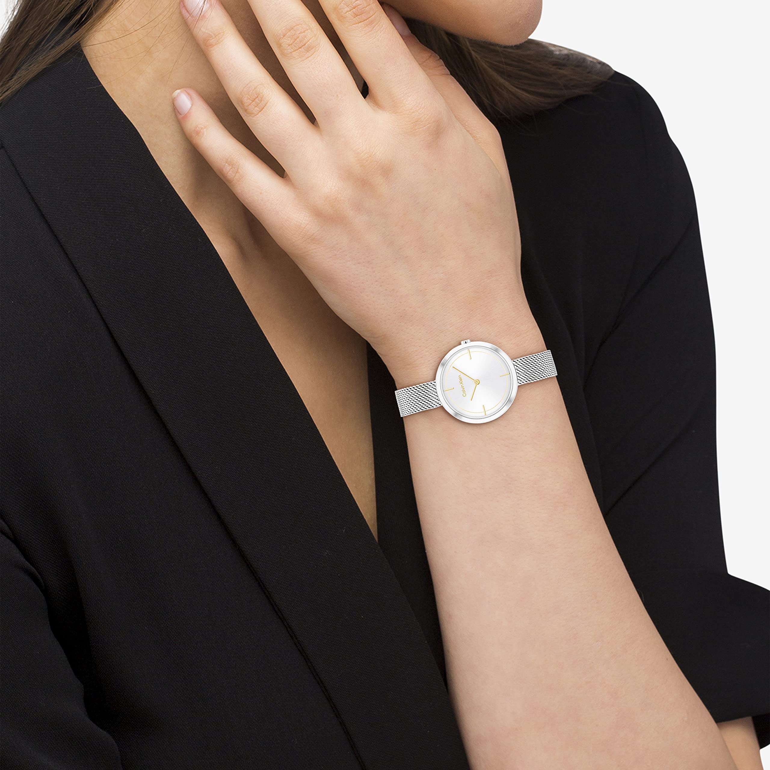 Calvin Klein Women's Timeless Beauty Watch Collection - Elegant Stainless Steel Dress Watch for Everyday Wear & Special Occasions