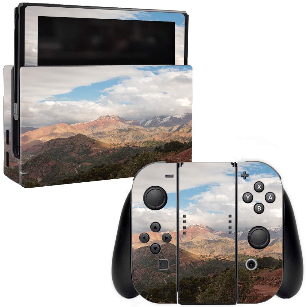 MightySkins Protective Vinyl Decal Wrap Cover Compatible with Nintendo Switch - Morocco Terrain Design | Durable, Customizable, Easy to Apply & Remove | Made in USA | Perfect for Gaming, Travel, and Personalization