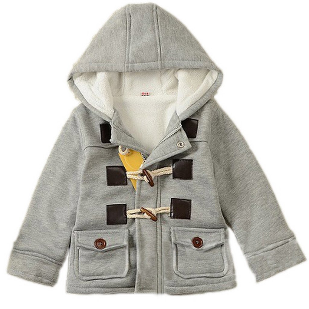 **Baby Boys & Girls Fleece Hooded Winter Coat - Warm Kids Outerwear for Cold Weather Play & Outdoor Activities**