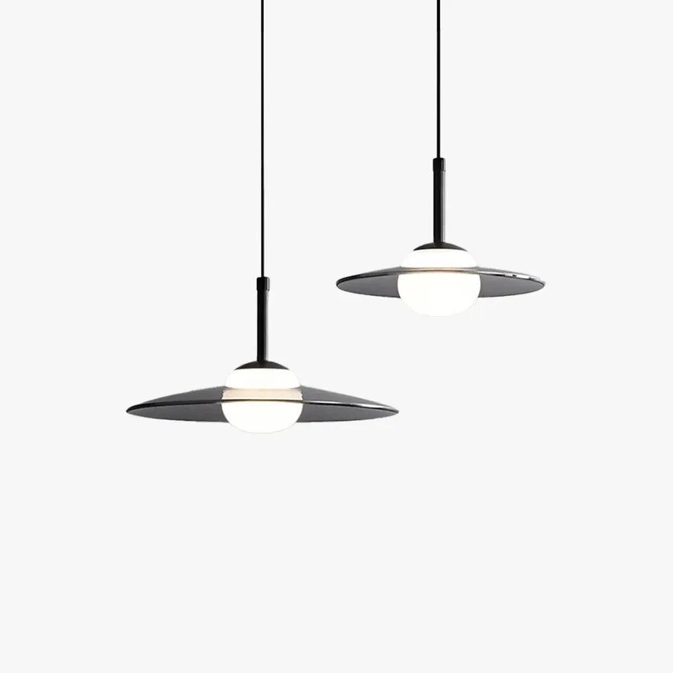 Modern Spherical Pendant Light for Bedroom - Stylish Glass Hanging Lamp with Adjustable Cord - Perfect for Dressing Room, Walk-in Closet and Bedside Lighting