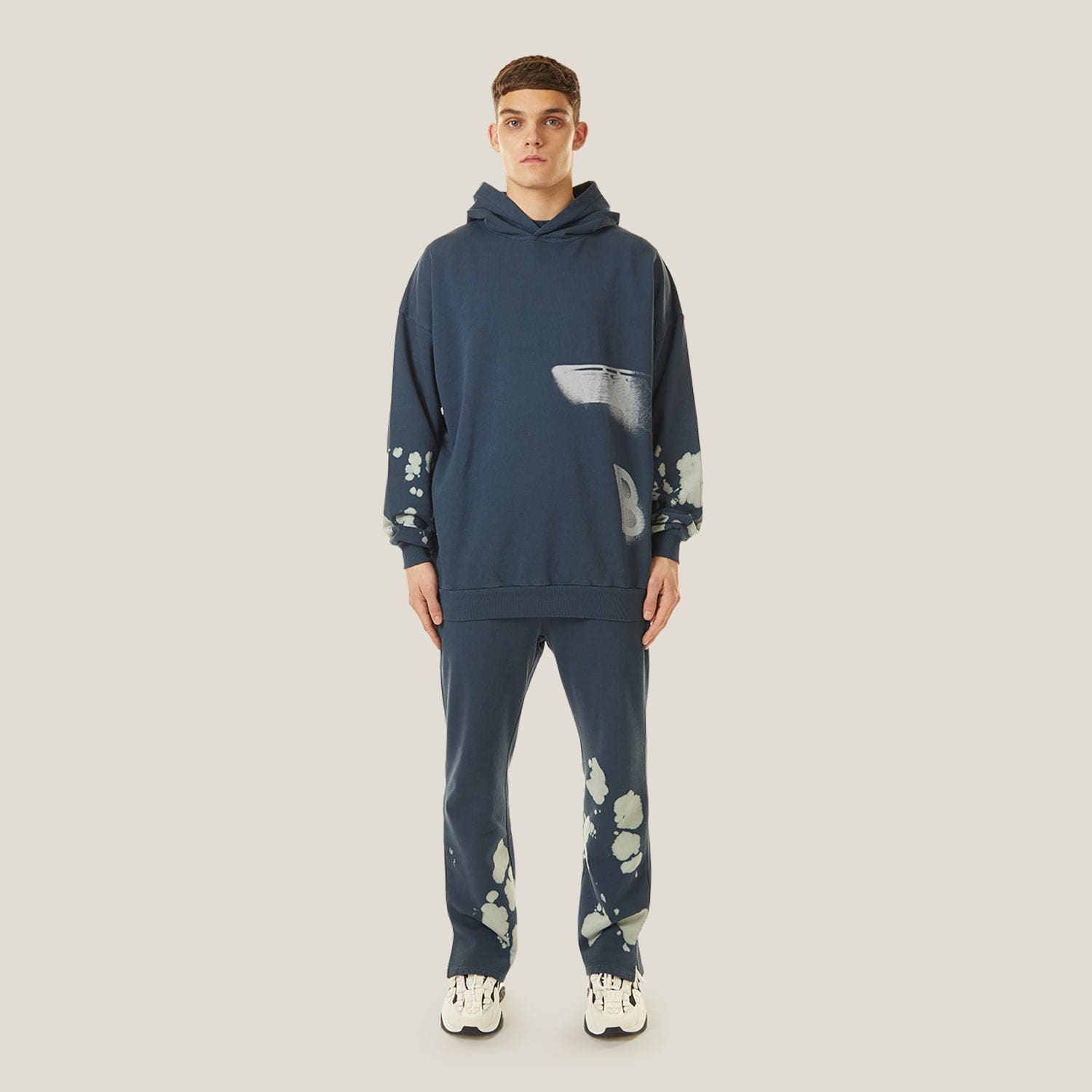 BLEACHED BOY HOODIE - Trendy Distressed Pullover Sweatshirt for Men | Perfect for Streetwear & Casual Outfits