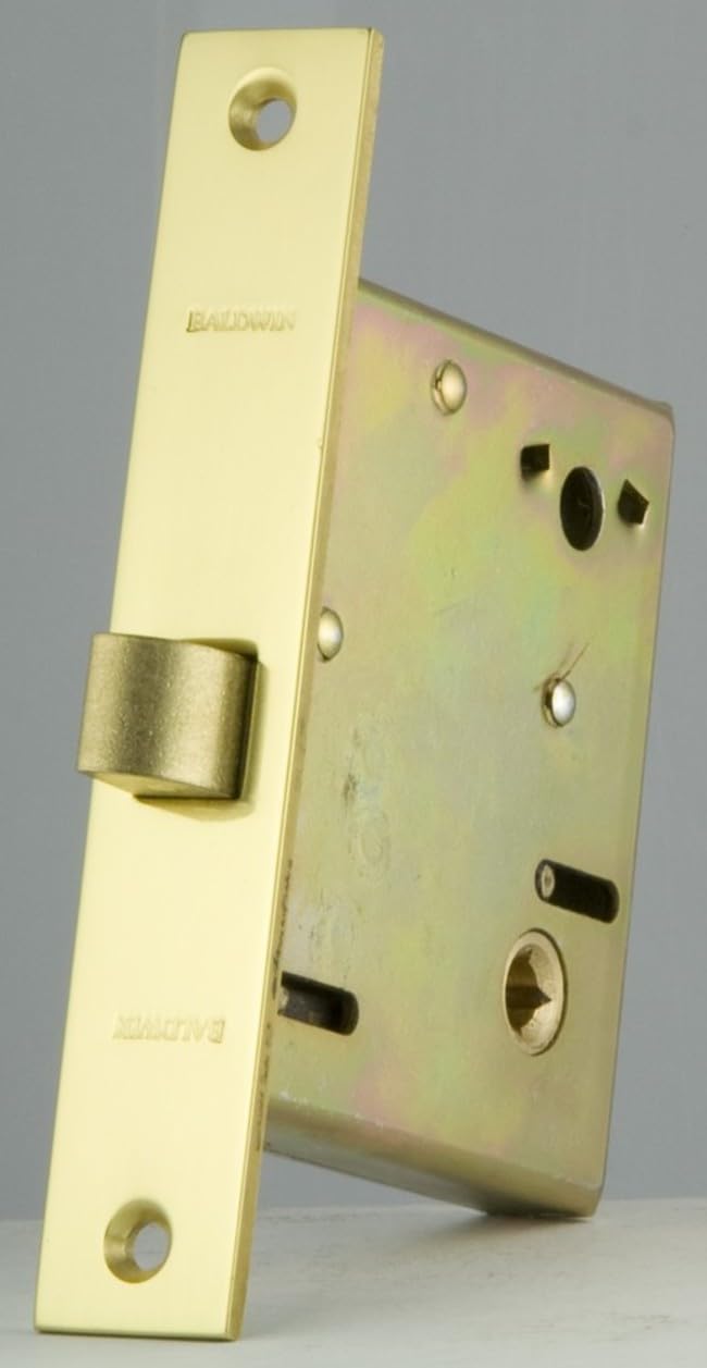 Baldwin 8530.L Small Case Mortise Lock - Left Handed, Oil Rubbed Bronze Finish - Perfect for Estate Doors, Interior/Exterior Home Security