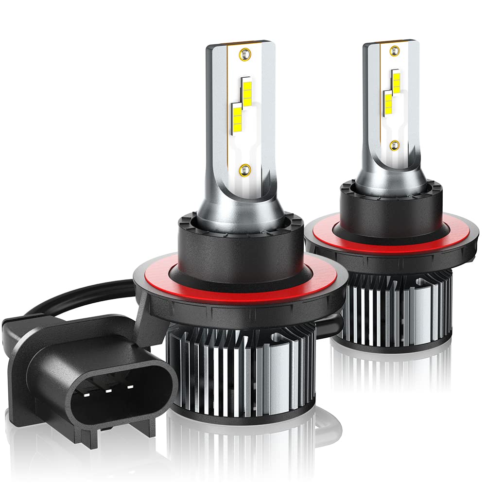 High-Performance LED Headlight Bulbs 9008/H13 - Compatible with Ford F150 F250 F350 (2004-2014) - 6000K White Bright Light - Direct Replacement for Halogen Bulbs - Plug & Play - Pack of 2 - Perfect for Night Driving & Off-Road Adventures