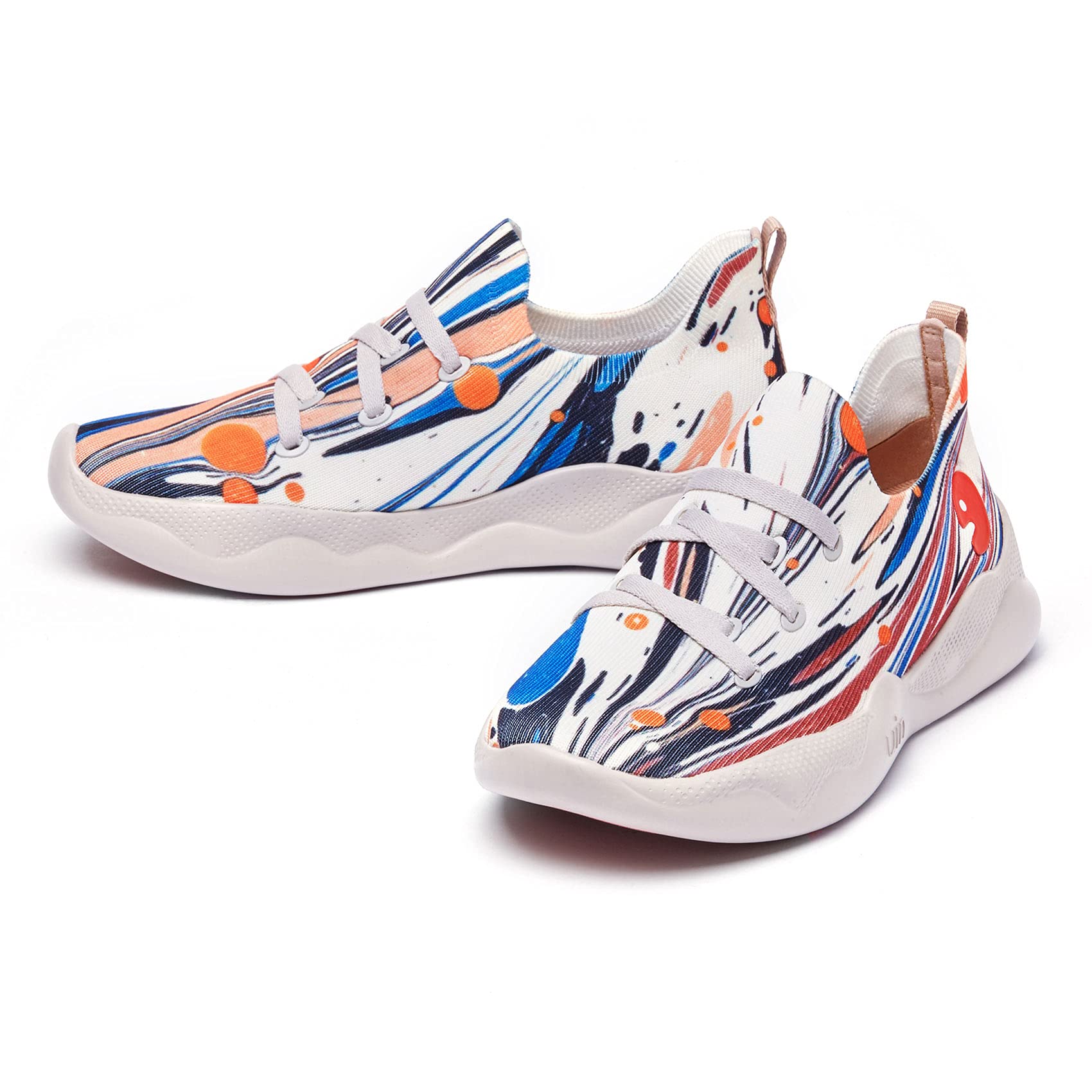 UIN Women's Fashion Sneakers - Lightweight Walking Shoes for Women, Slip On Casual Comfortable Athletic Shoes with Artistic Painting Design | Perfect for Travel, Workout & Daily Wear