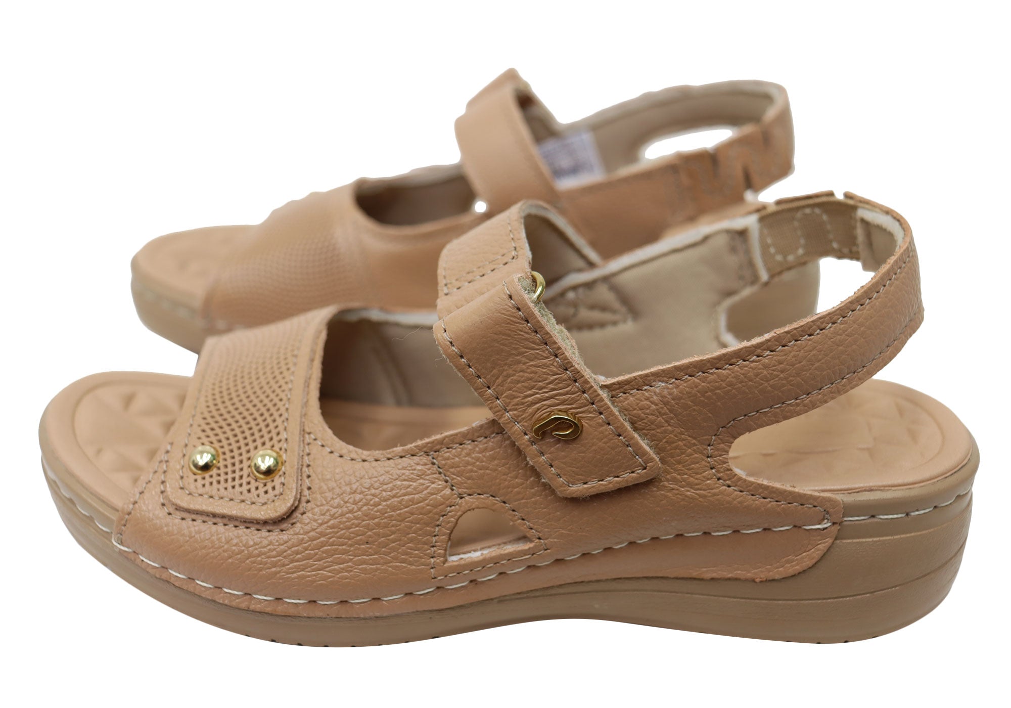 Jannie Women's Comfortable Leather Sandals - Handmade in Brazil - Perfect for Beach, Vacation & Summer Outfits
