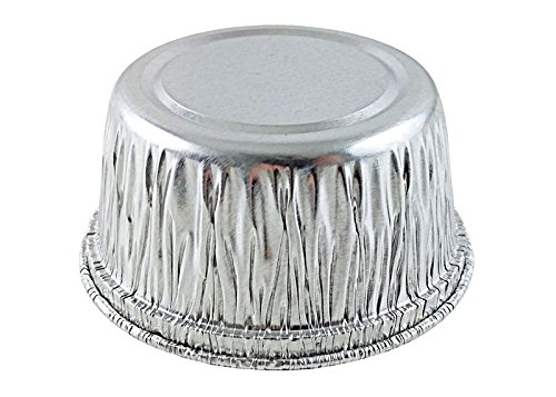 Handi-Foil of America 4 oz Aluminum Foil Containers with Clear Plastic Lids - 1000 Pack for Cupcakes, Ramekins, Muffins | Perfect for Baking, Meal Prep, Catering & Food Storage