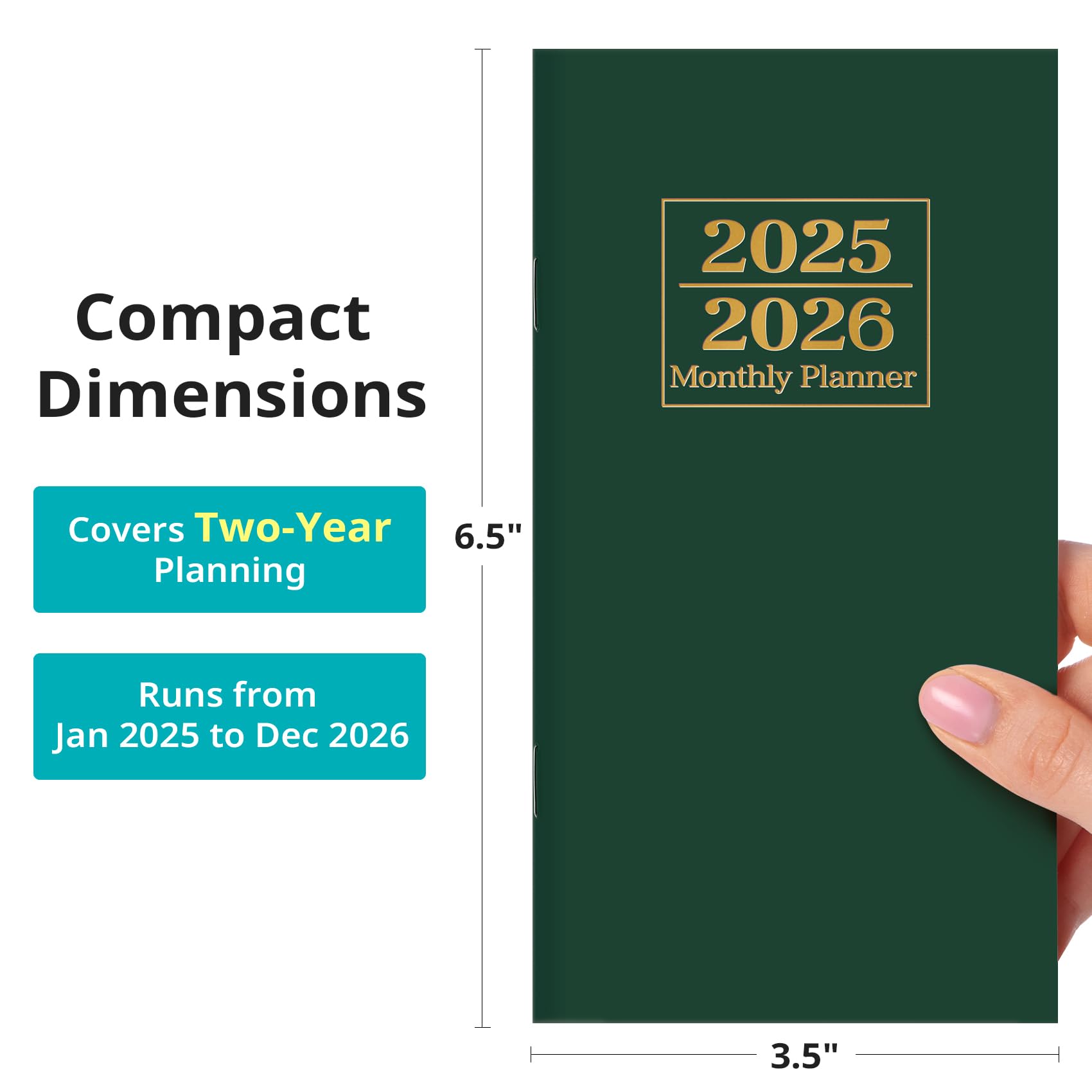 2025-2026 Pocket Calendar Planner - Small 6.5