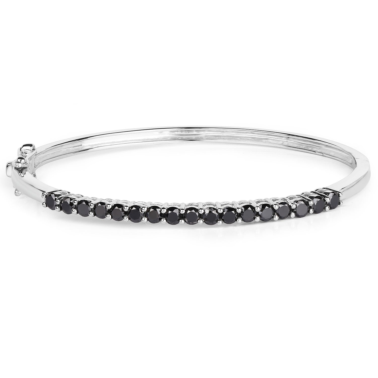 Authentic Black Diamond Bangle Bracelet for Women - Elegant & Durable Jewelry for Parties, Weddings & Special Occasions