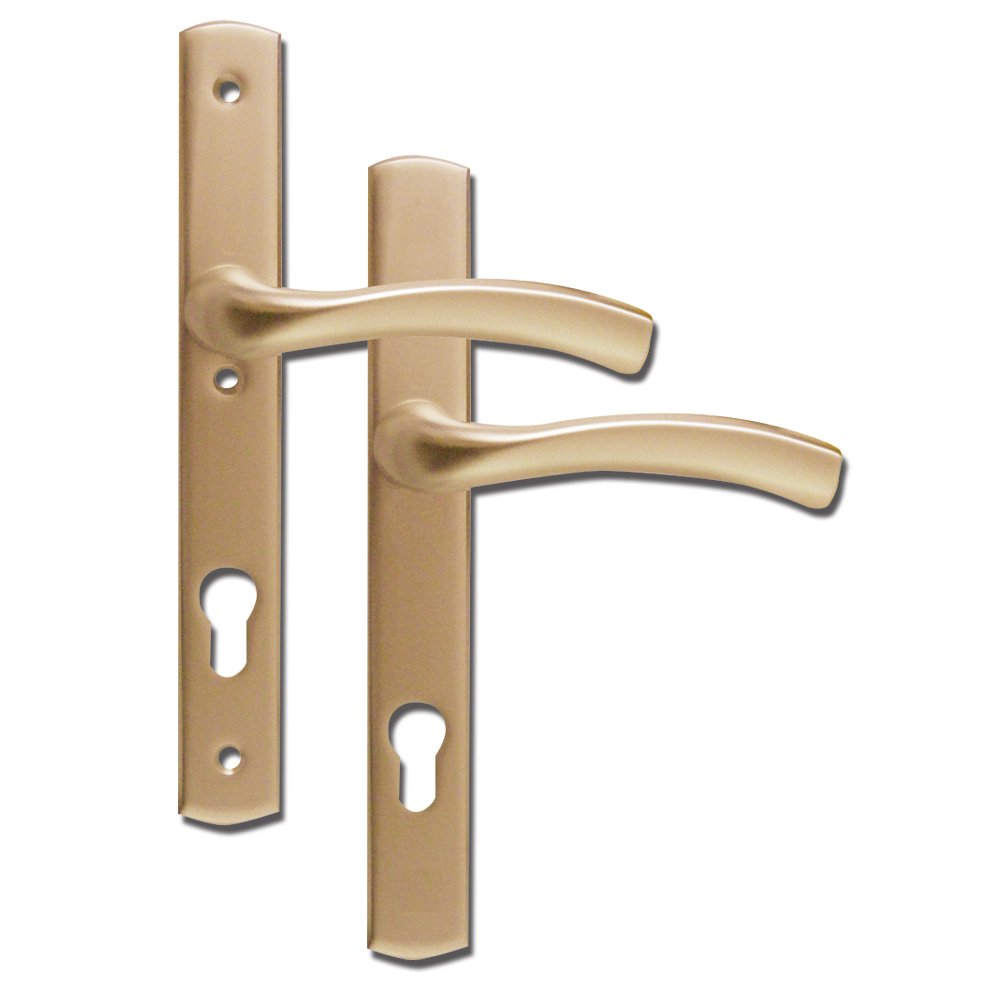 WINKHAUS Palladio XL 92 Lever/Lever UPVC Door Furniture Handle Set in Gold - Perfect for Modern Homes & Office Doors