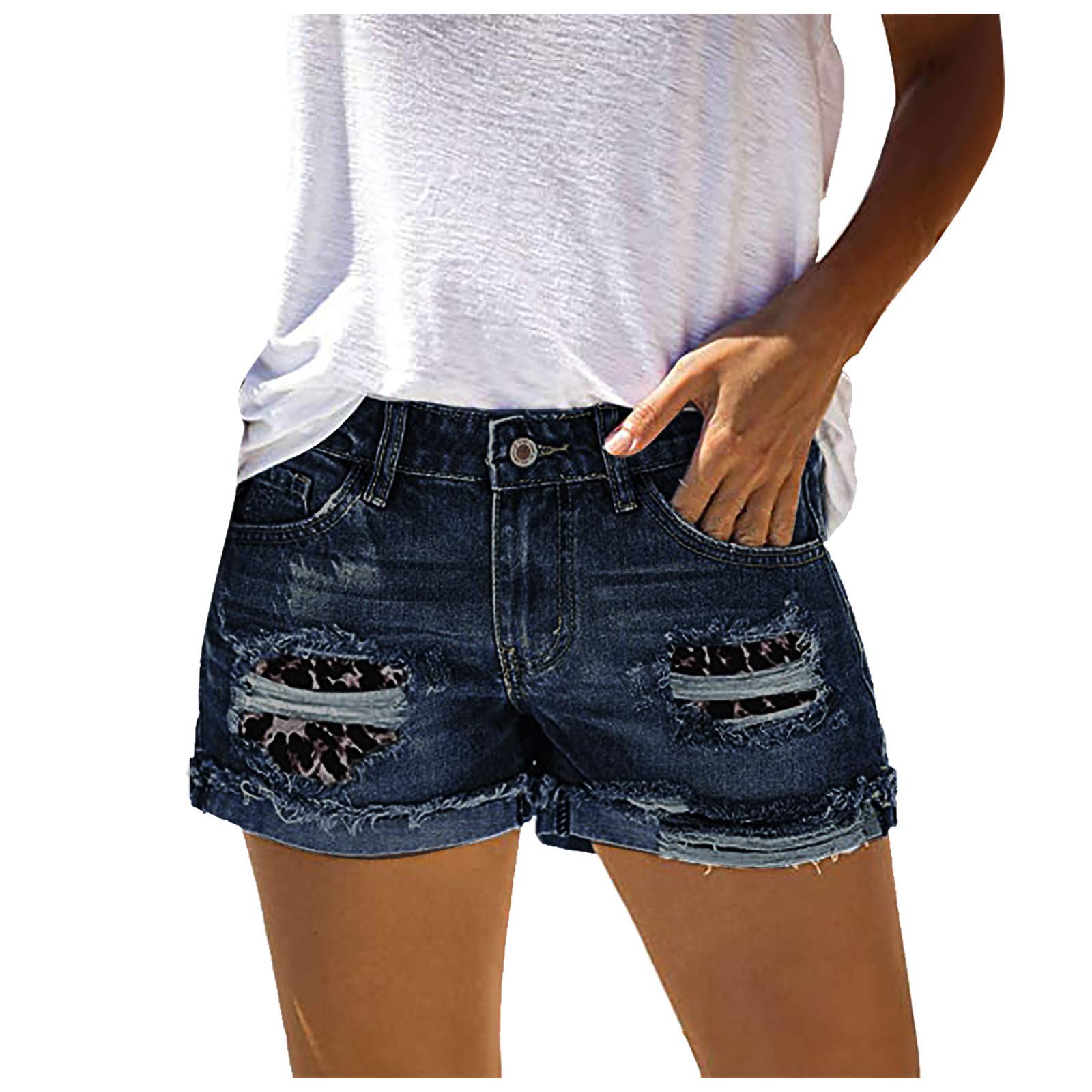 **Makalon Women's High Waist Swim Board Shorts - Sexy Summer Swimwear, Slim Fit with Hole Design - Perfect for Swimming, Golf & Beach Activities**