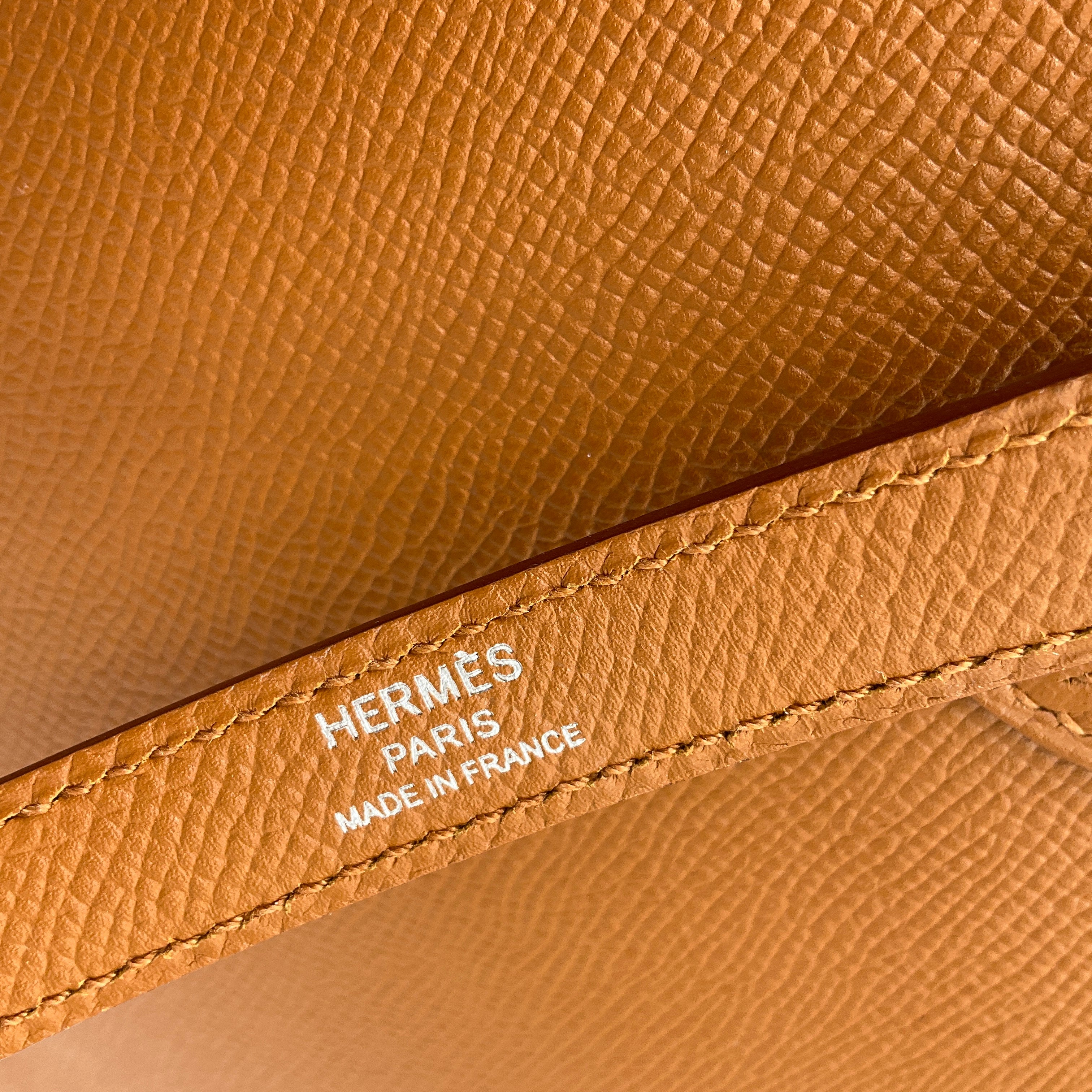Authentic Hermes Bolide 30 Handbag in Toffee/Teal Epsom Leather - Vintage 1923 Tressage Design - Luxury Women's Shoulder Bag for Work, Travel & Special Occasions