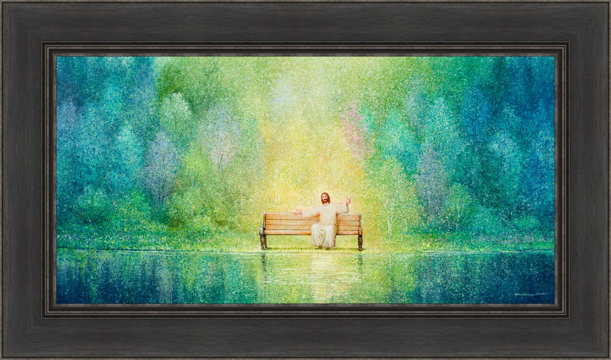 Come Unto Me and I Will Give You Rest - Inspirational Christian Wall Art for Home Decor & Church - Perfect for Bedroom, Living Room & Office