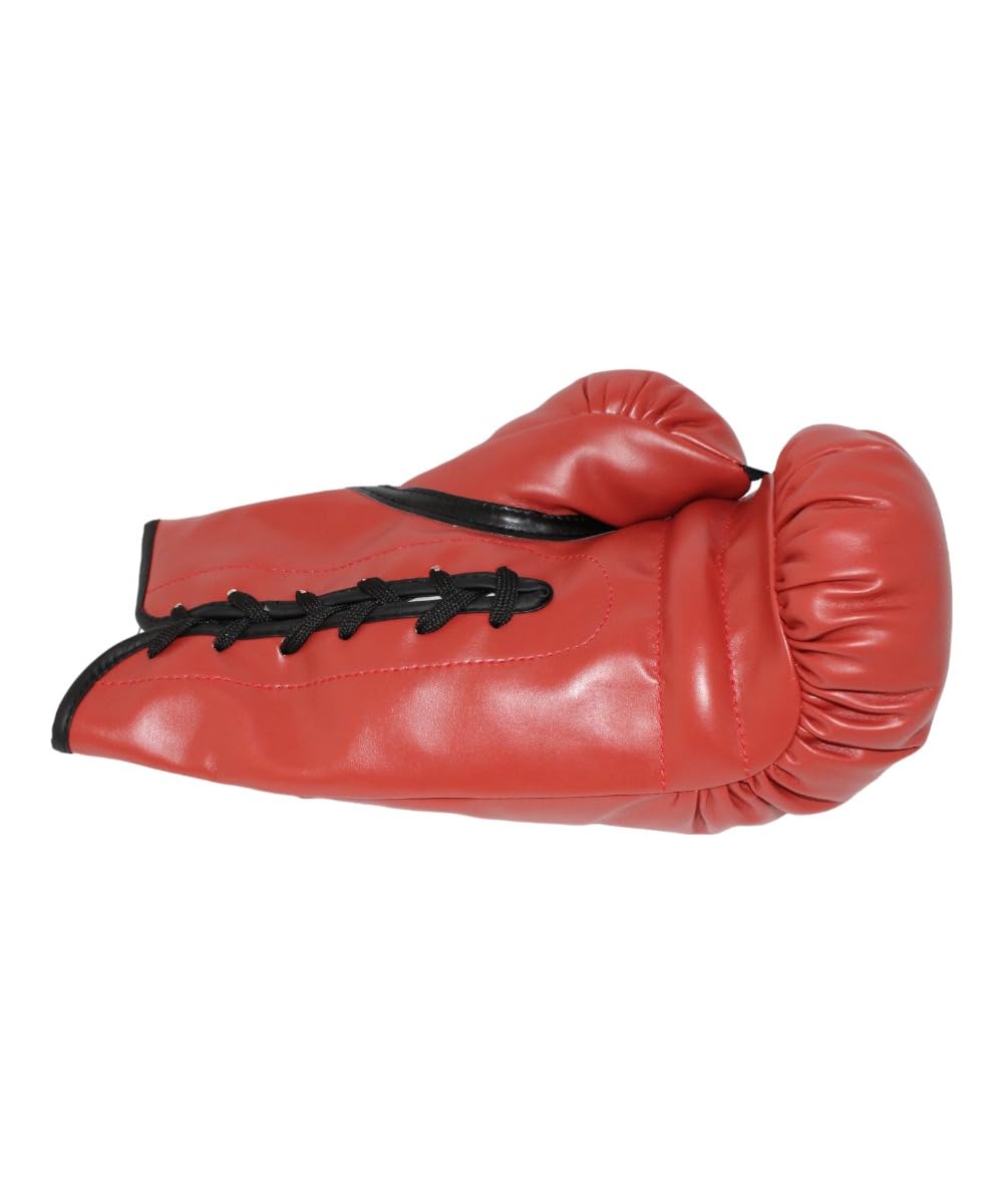 Larry Holmes & Michael Spinks Autographed Red Left Boxing Glove - Beckett Certified - Collectible Memorabilia for Boxing Fans & Sports Enthusiasts - Perfect for Display in Man Cave, Sports Bar, or Home Gym
