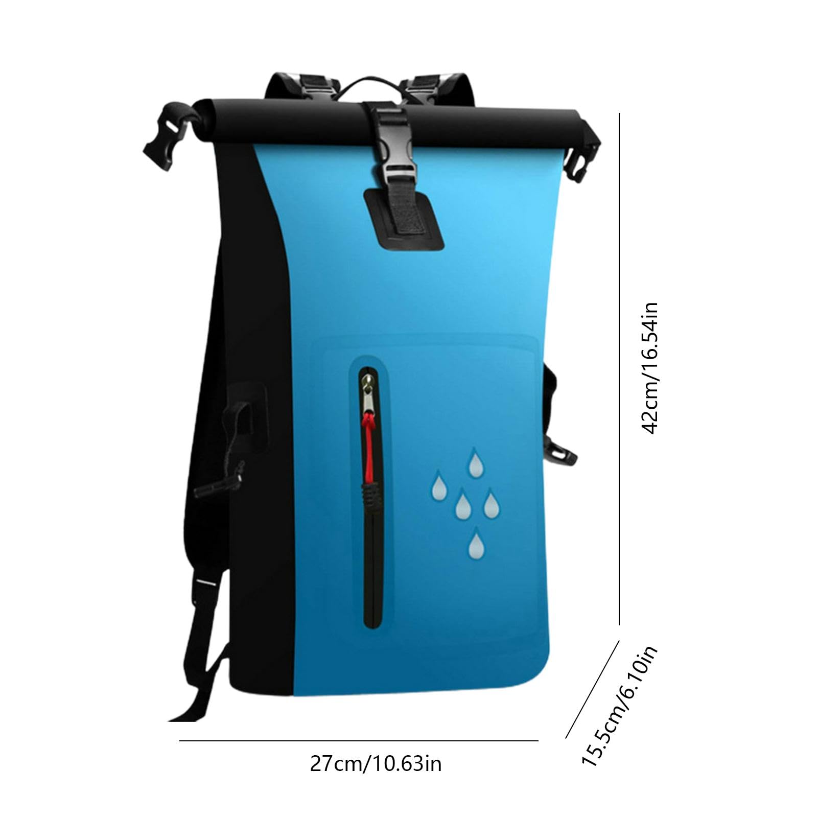 Waterproof Kayak Dry Bag for Women - Lightweight PVC Dry Backpack for Rafting, Outdoor Adventures & Water Sports | Multi-Functional Dry Sack for Camping, Hiking & Beach Activities