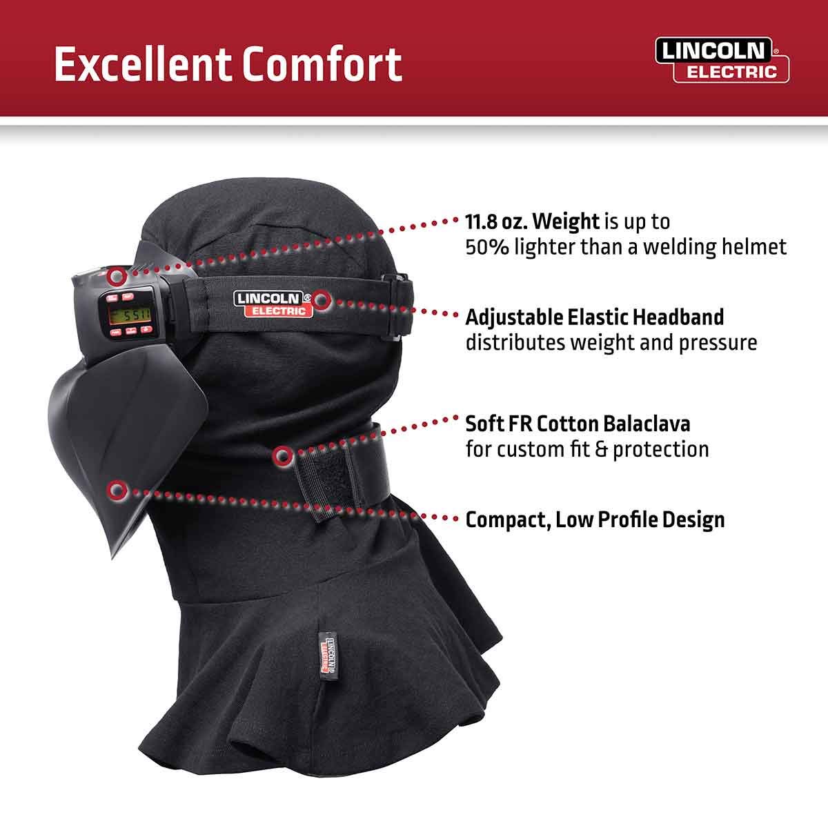 Lincoln Electric ArcSpecs Auto-Darkening Welding Goggles with 4C Lens Technology - K4643-1 Black Safety Mask for Arc Welding, Grinding & Metalwork - Perfect for DIY Projects & Professional Metal Fabrication