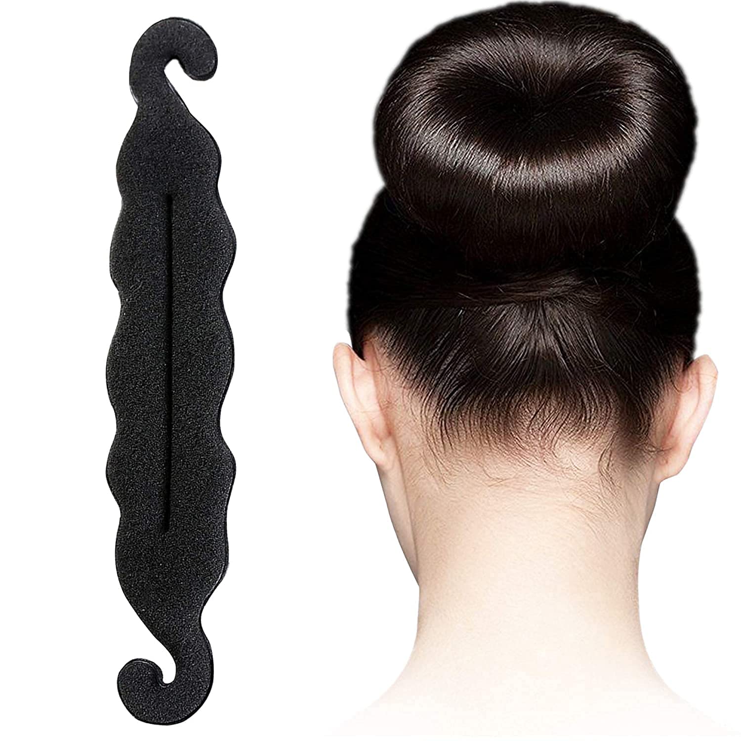 Fashion Fitoor - 1 Piece Bun Clip Hair Donut Maker | Magic Twist & Tie Hair Curler | DIY Sponge Bun Maker for Women & Girls | Perfect for Parties, Weddings & Everyday Styling