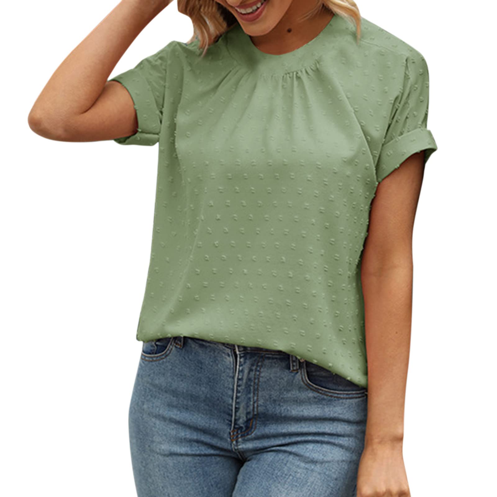 Women's V-Neck Short Sleeve Casual T-Shirt Pack - Soft Summer Tops for Everyday Wear | Perfect for Work, Weekend & Vacation Outfits