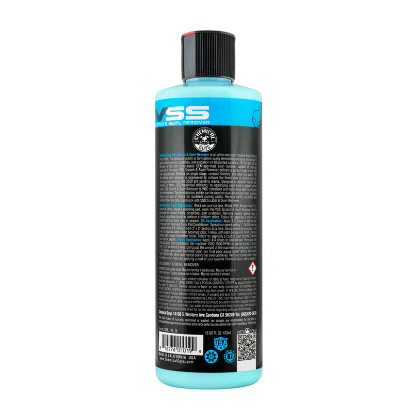 Chemical Guys VSS Scratch & Swirl Remover - 16oz Car Paint Correction Polish - Perfect for Removing Scratches & Restoring Shine on Cars, Trucks & Motorcycles