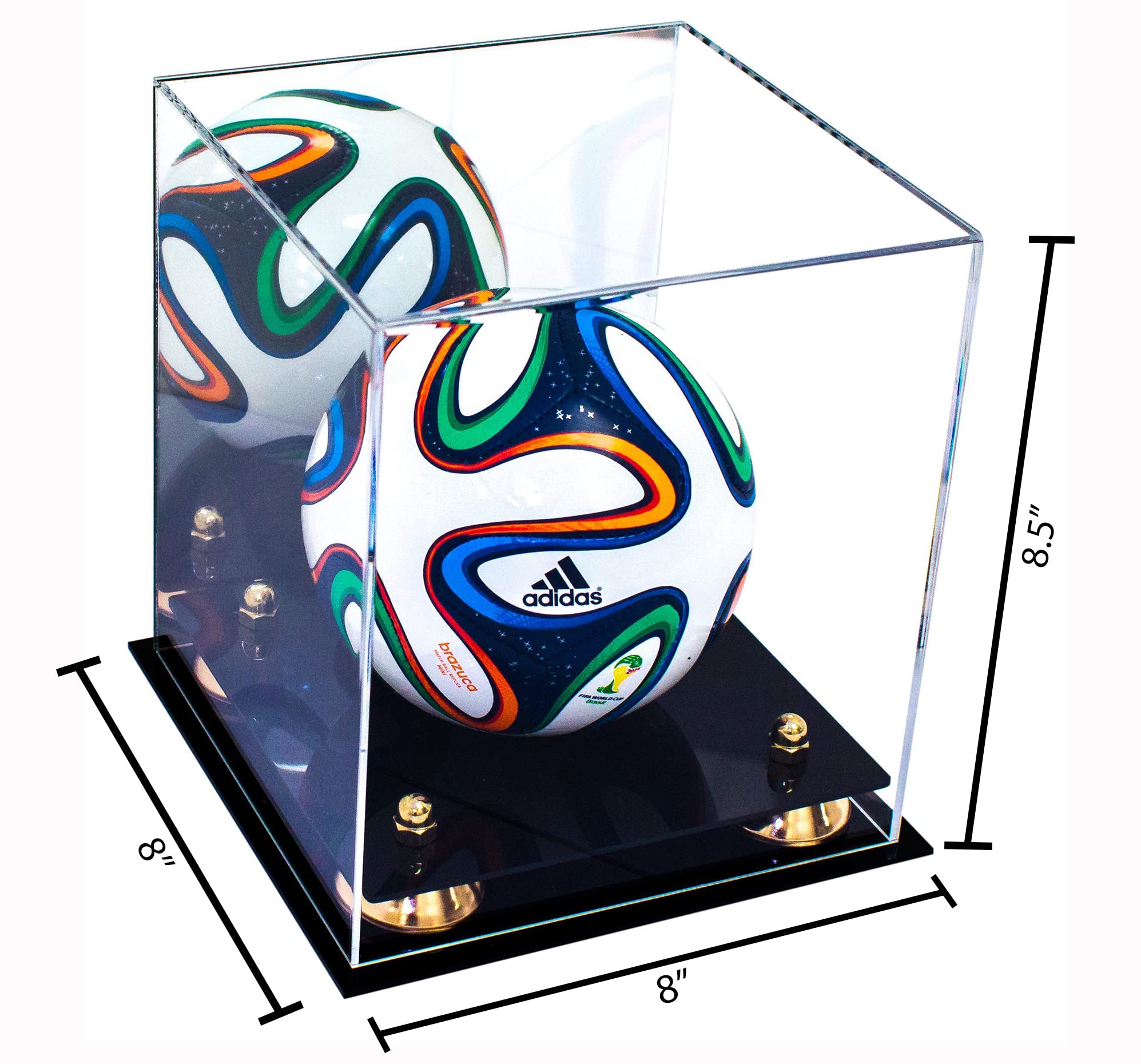 Mini Acrylic Soccer Ball Display Case - Perfect for Collectibles, Memorabilia & Miniature Sports Decor - Great for Shelves, Desks & Gift Boxes