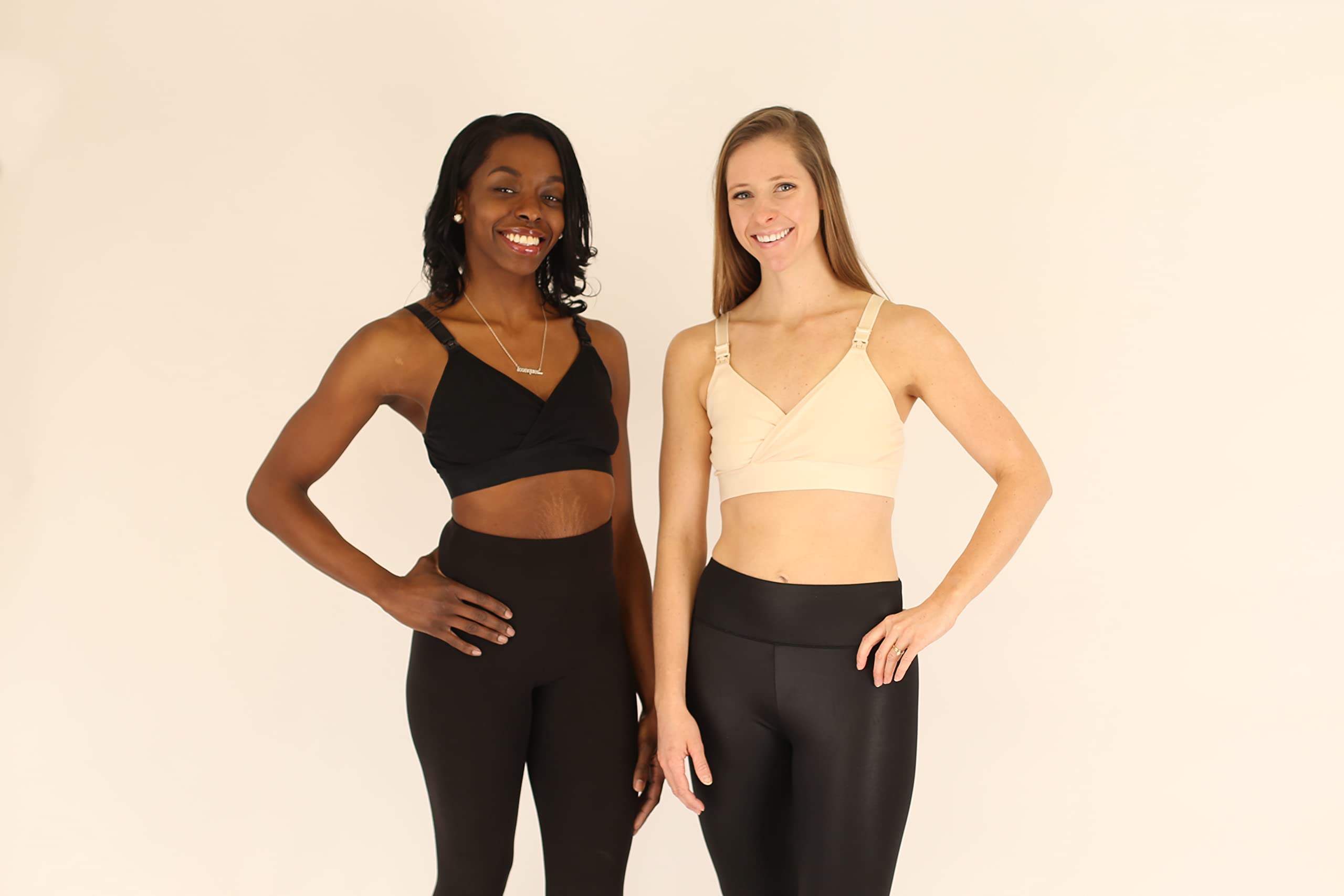 Comfortable Nursing & Sleep Maternity Bra - Soft 95% Cotton, Adjustable Crossover Drop Down Cups for Breastfeeding - Perfect for Nighttime Nursing, Lounging & Postpartum Recovery