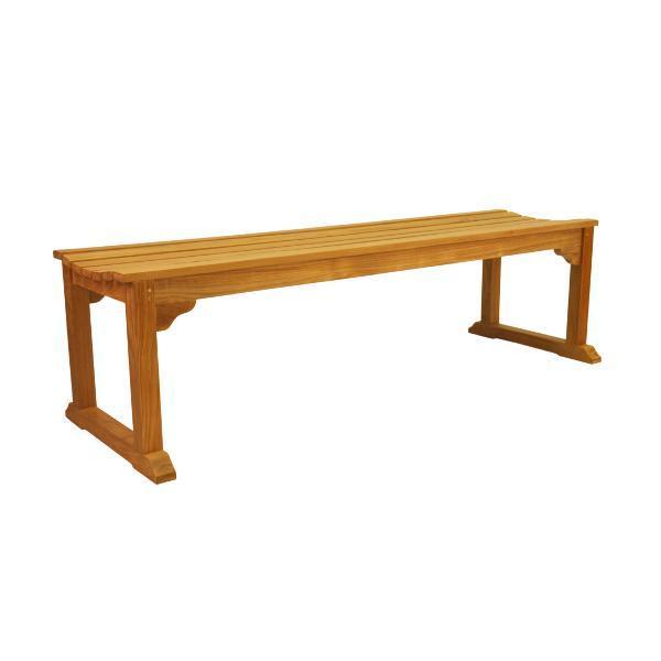 Mason 3-Seater Backless Bench - Solid Wood Outdoor Patio Furniture for Garden, Deck, or Porch Seating
