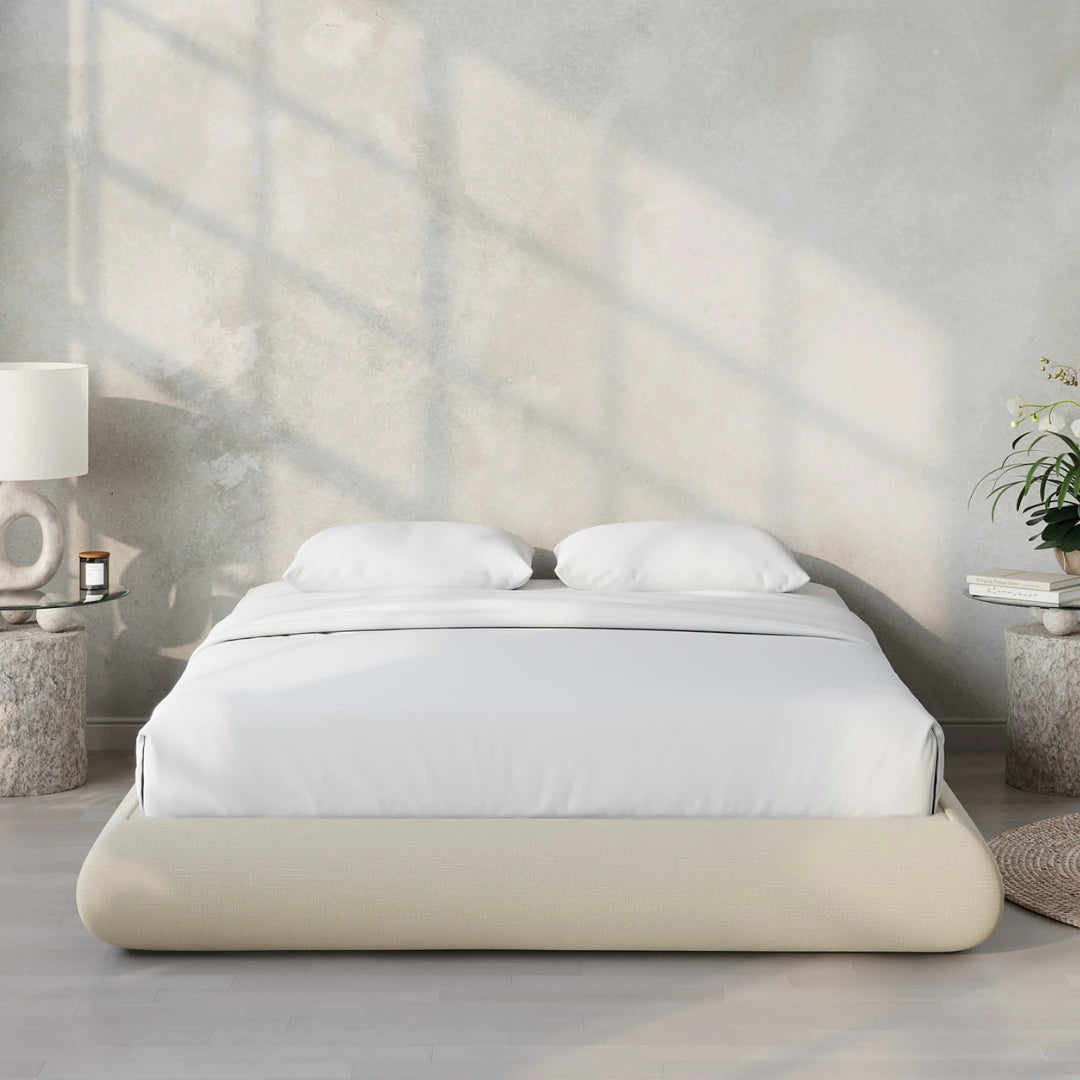 Luna Bed Frame | Modern Dune Style Platform Bed for Bedroom | Perfect for Contemporary Home Decor & Relaxation