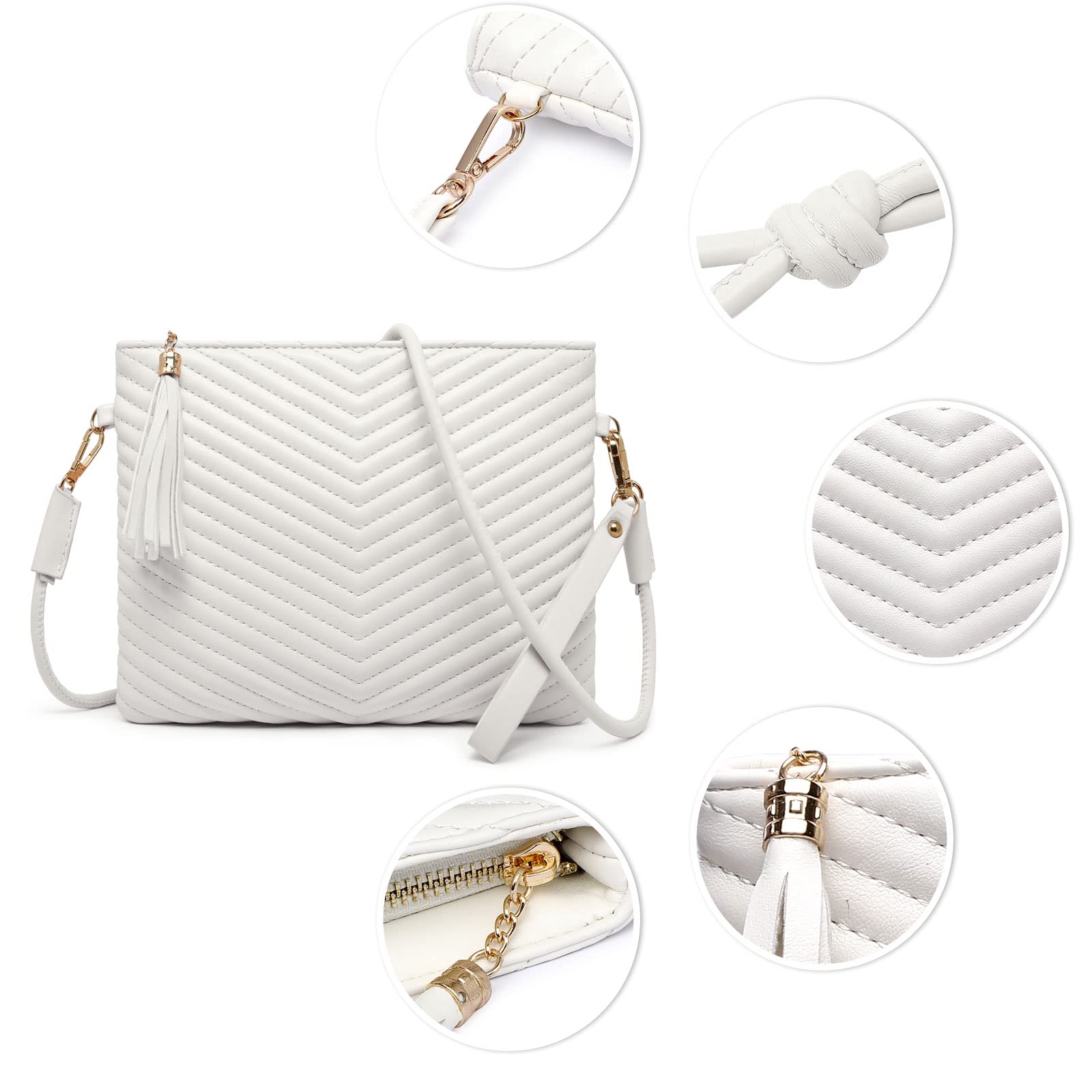 LYPULY Vegan Leather Crossbody Bag for Women - Stylish Shoulder Purse for Daily Use