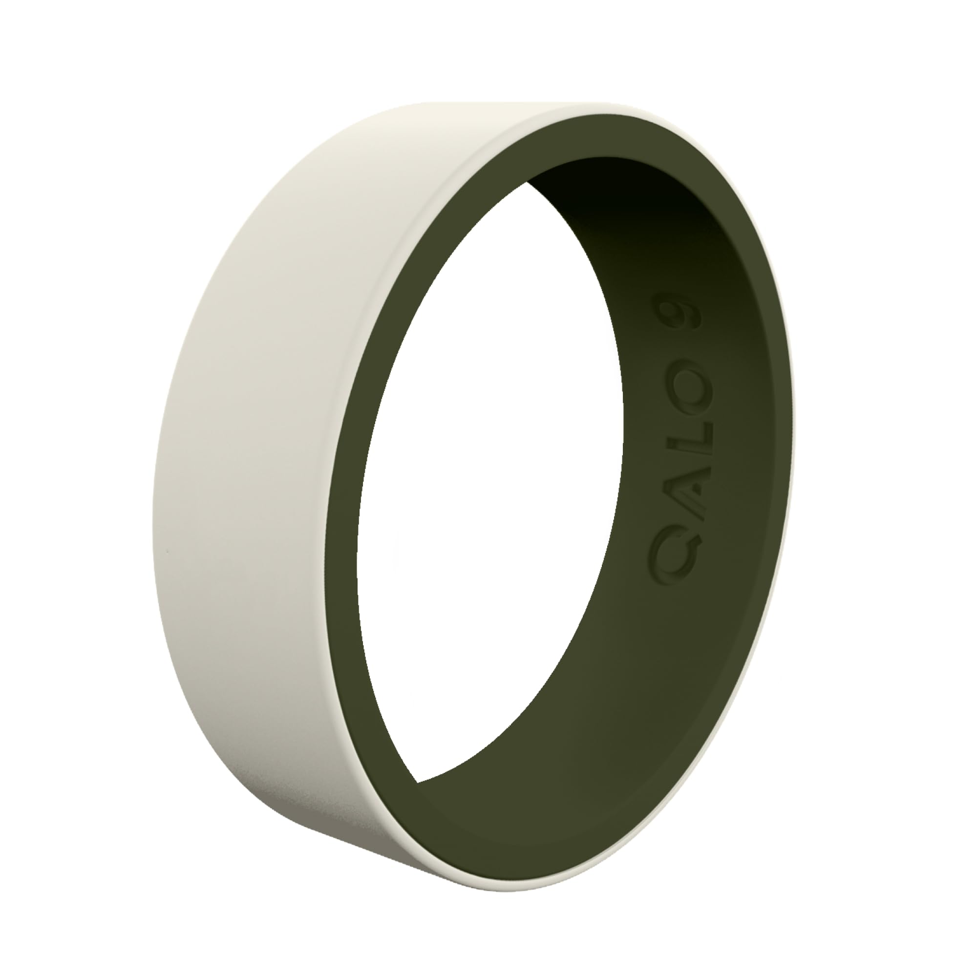 QALO Women's Silicone Wedding Band - Dual Layer Two-Tone Strata Arrowhead Design, Breathable & Durable Rubber Engagement Ring for Active Lifestyles (Multiple Colors) | Perfect for Gym, Swimming, Travel & Everyday Wear