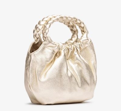 UNISA Gold Evening Clutch Bag ZAMELI - Elegant Women's Party Purse for Weddings, Prom & Special Events